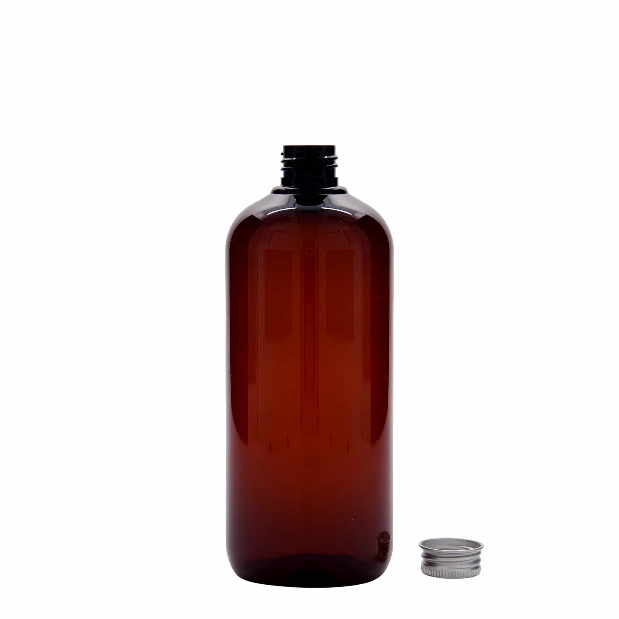 Reciklirana plastična boca 500 ml 'Victor's Best', PCR, smeđa, otvor: GPI 24/410