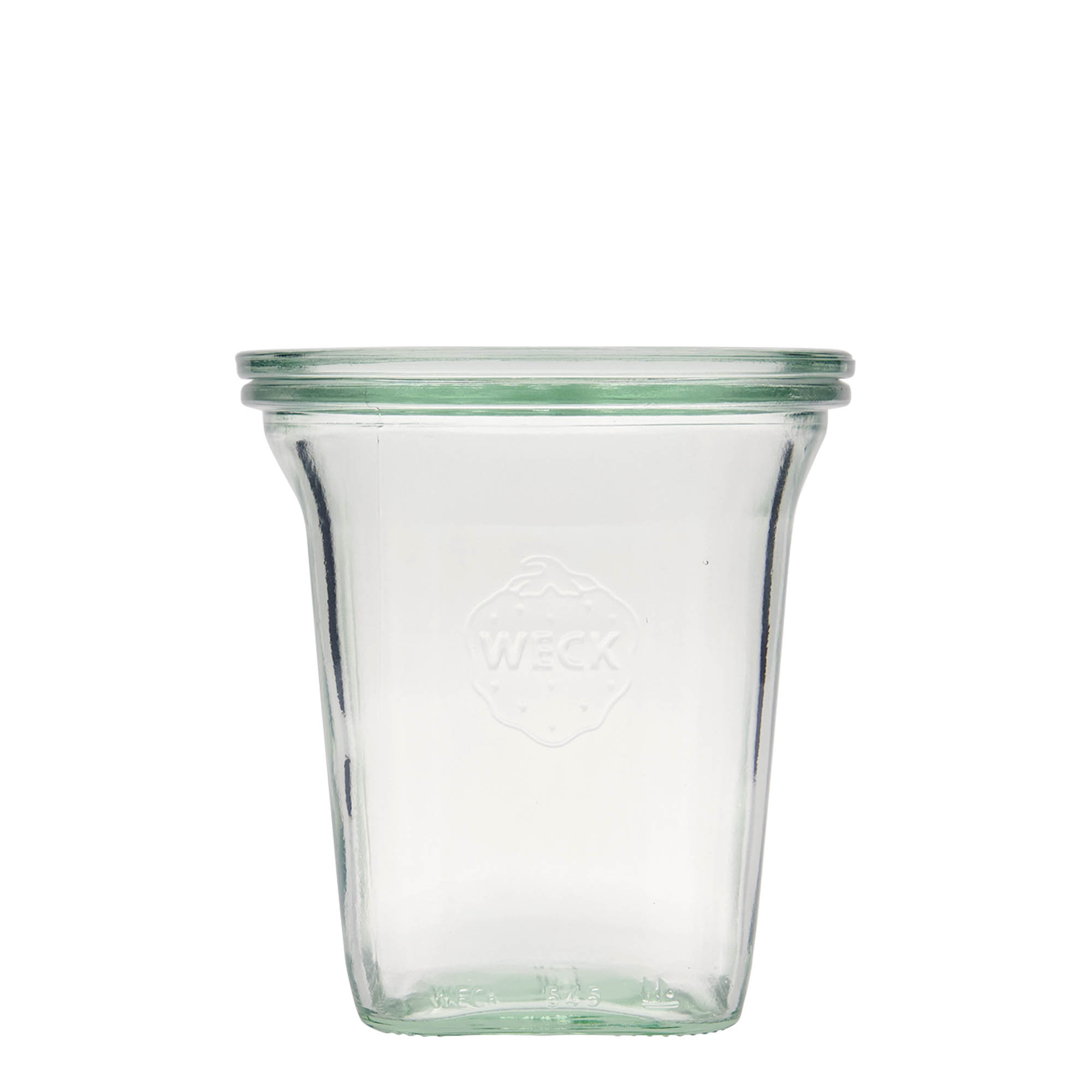 WECK Quadro staklenka 545 ml, kvadratna, otvor: okrugli rub