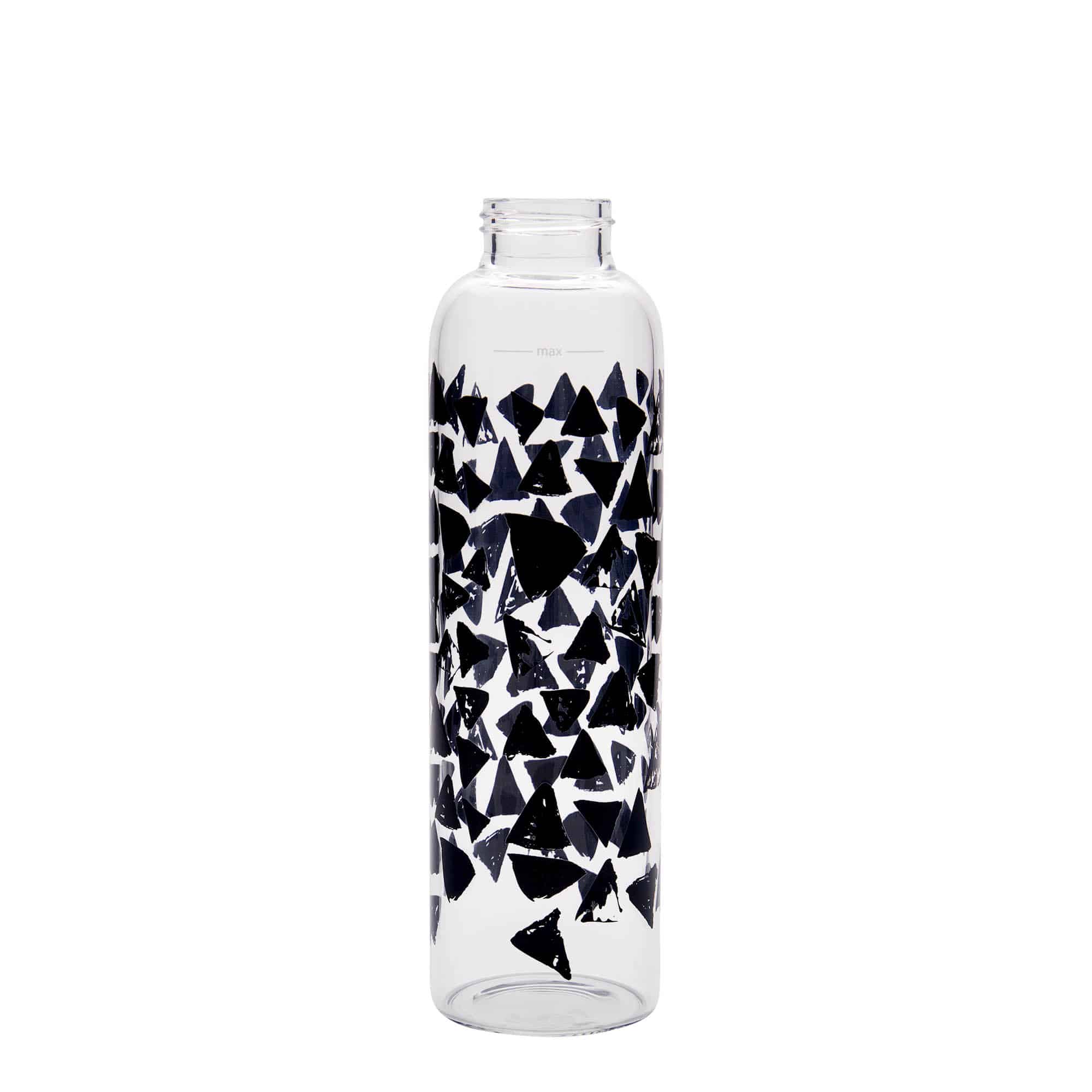 500 ml boca za piće 'Perseus - Crni trokuti', grlo: navojni zatvarač