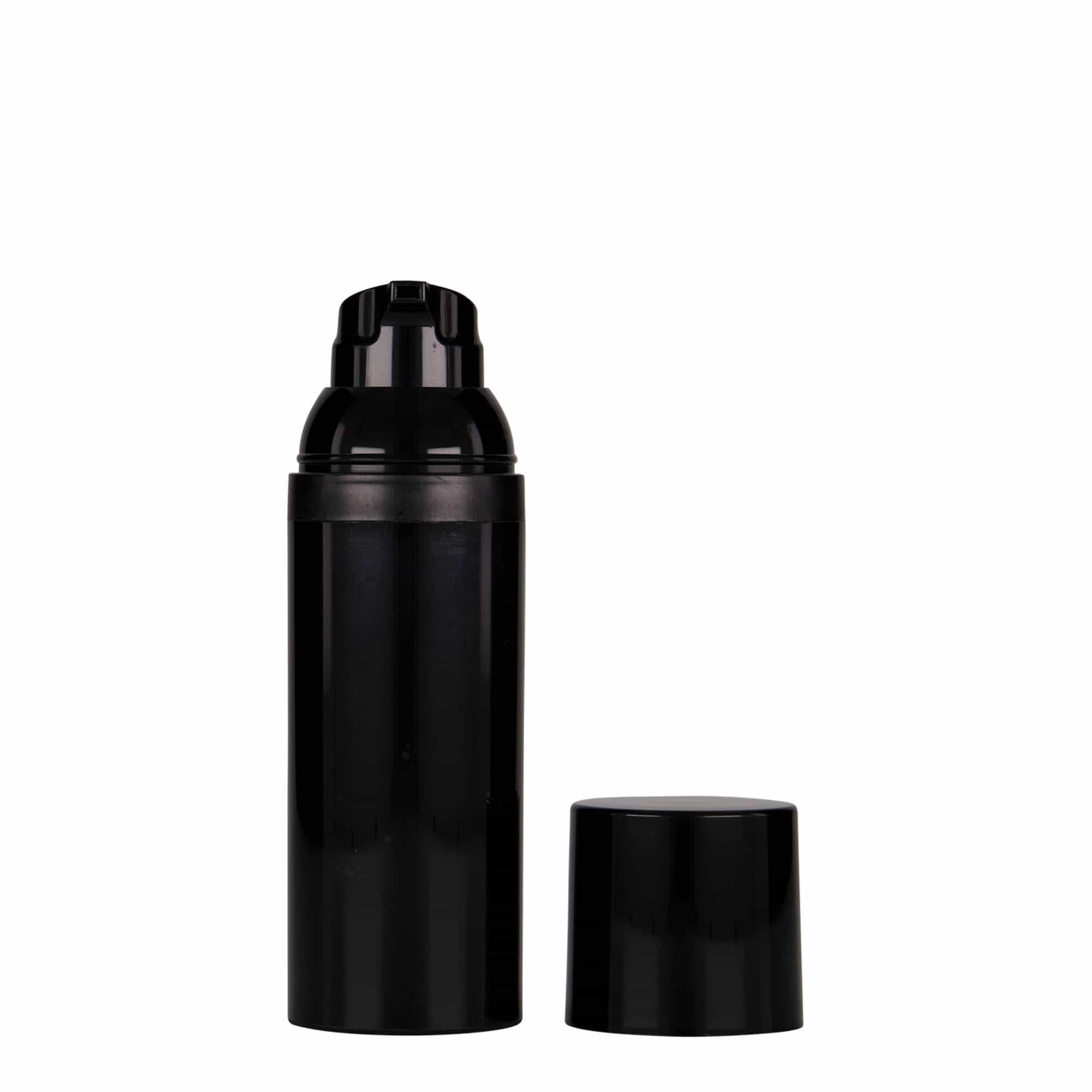 50 ml Airless dozirnik 'Mezzo', PP-plastika, crni