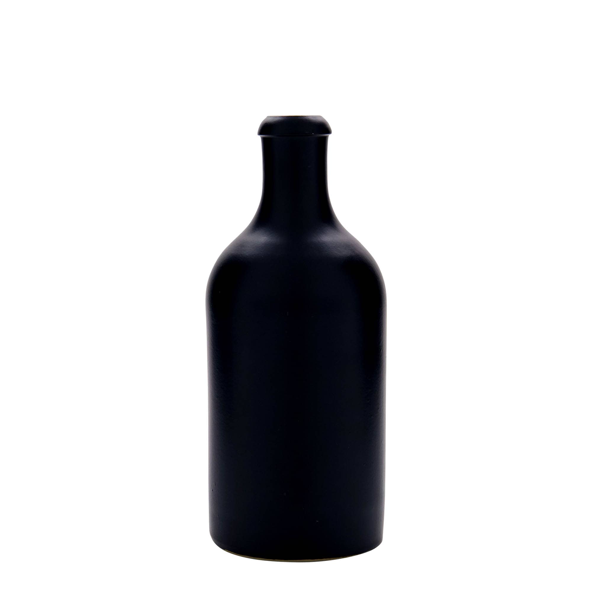 Glineni vrč 500 ml, keramika, crni, otvor: pluteni čep Glineni vrč 500 ml, keramika, crni, otvor: pluteni čep