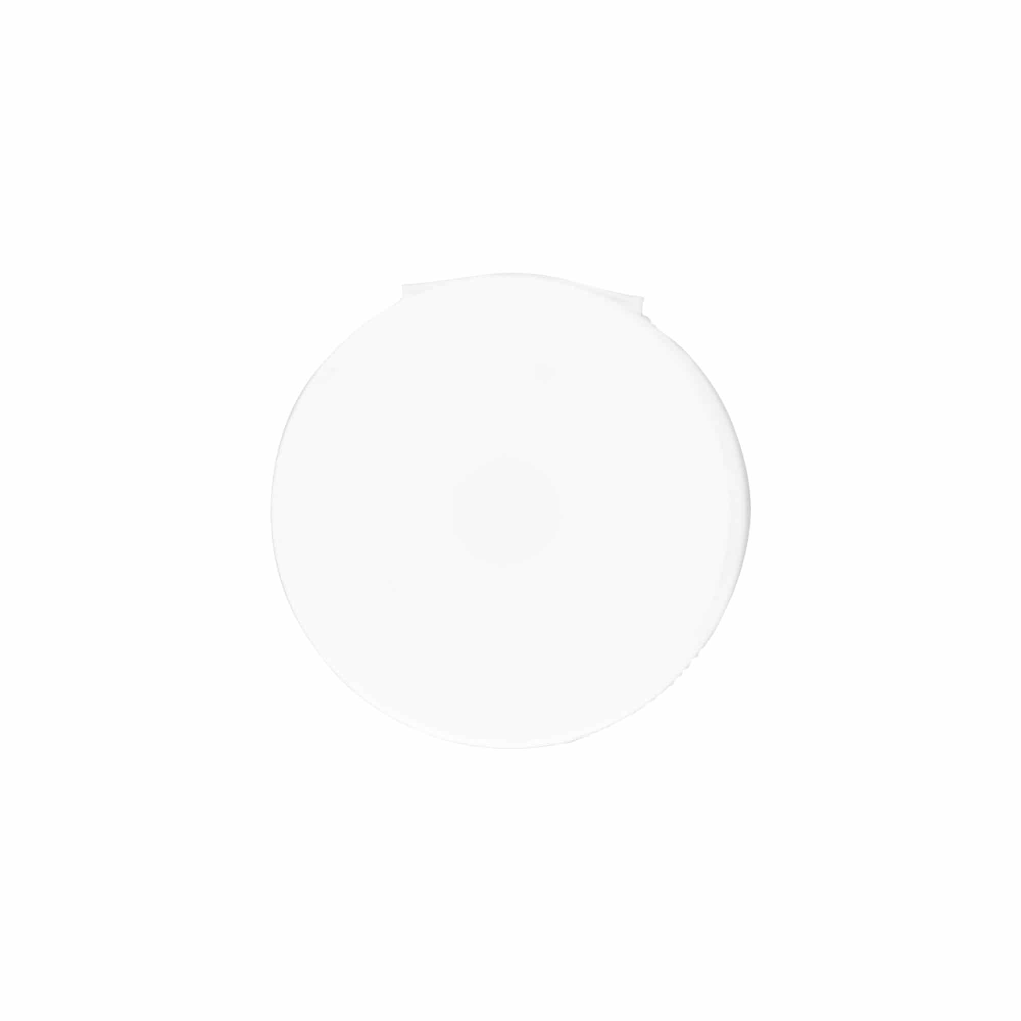 Zatvarač s navojem s preklopnim šarkama, PP-plastika, bijela, za grlo: 38/400 Zatvarač s navojem s preklopnim šarkama, PP-plastika, bijela, za grlo: 38/400