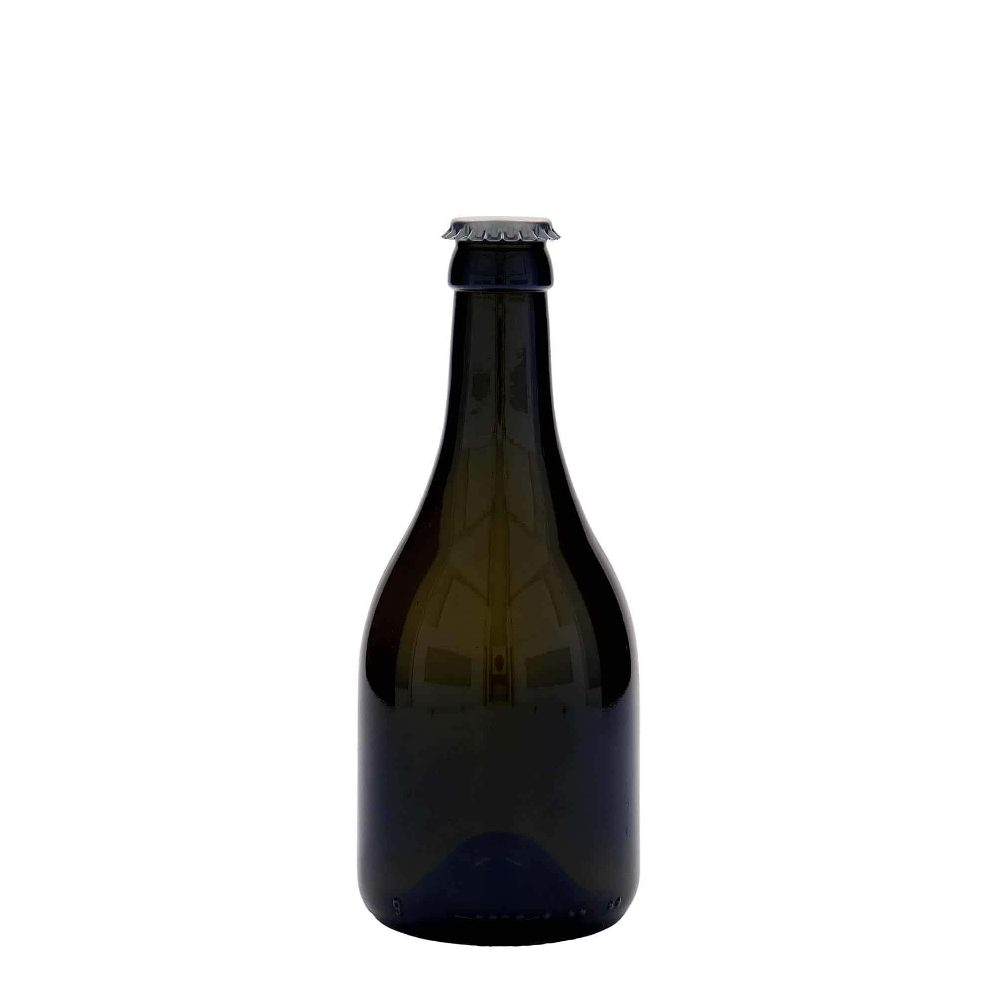 330 ml pivska boca 'Horta', staklo, antikno zeleno, otvor: krunski čep