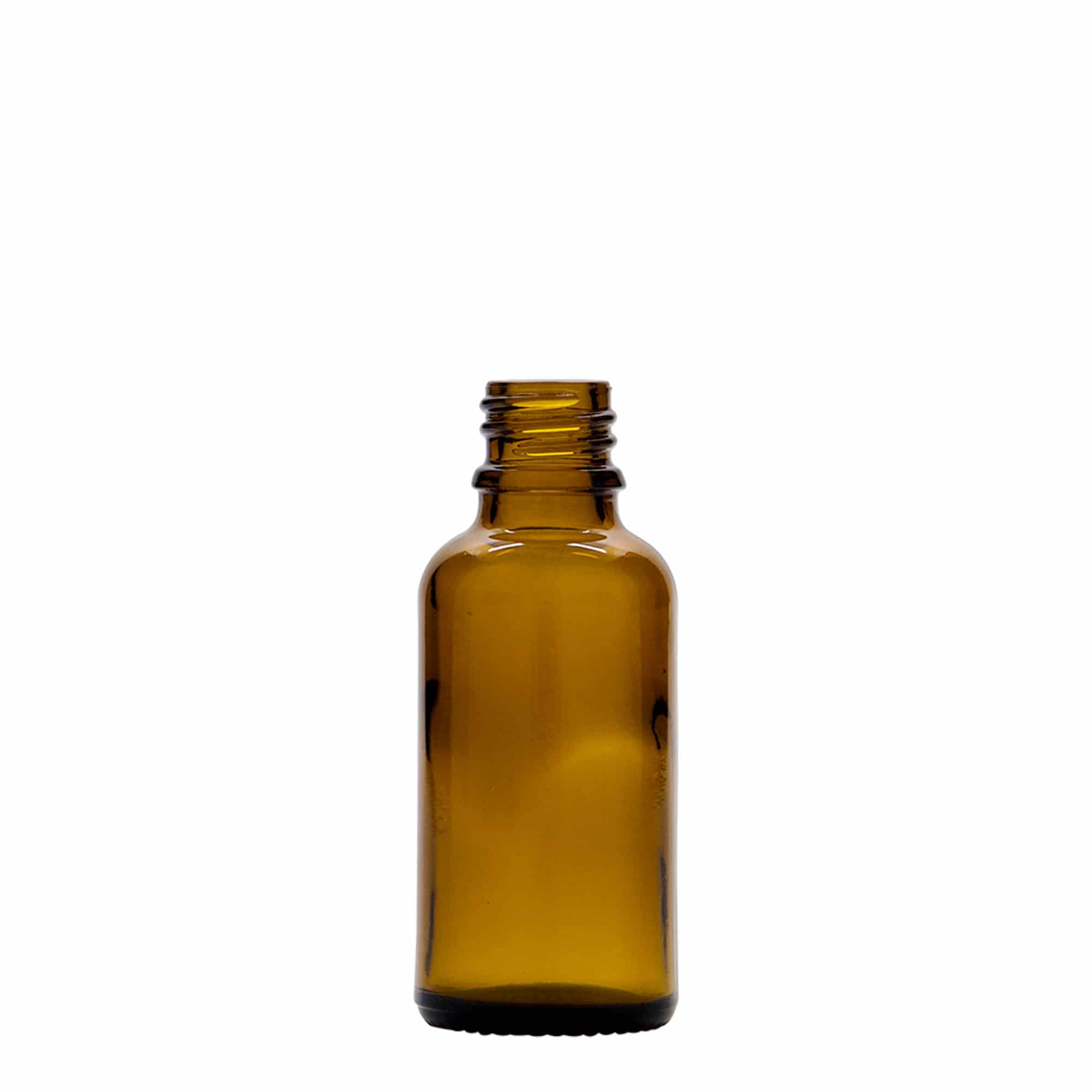 30 ml bočica za prskanje, medicinska, staklena, smeđa, grlo: DIN 18 30 ml bočica za prskanje, medicinska, staklena, smeđa, grlo: DIN 18