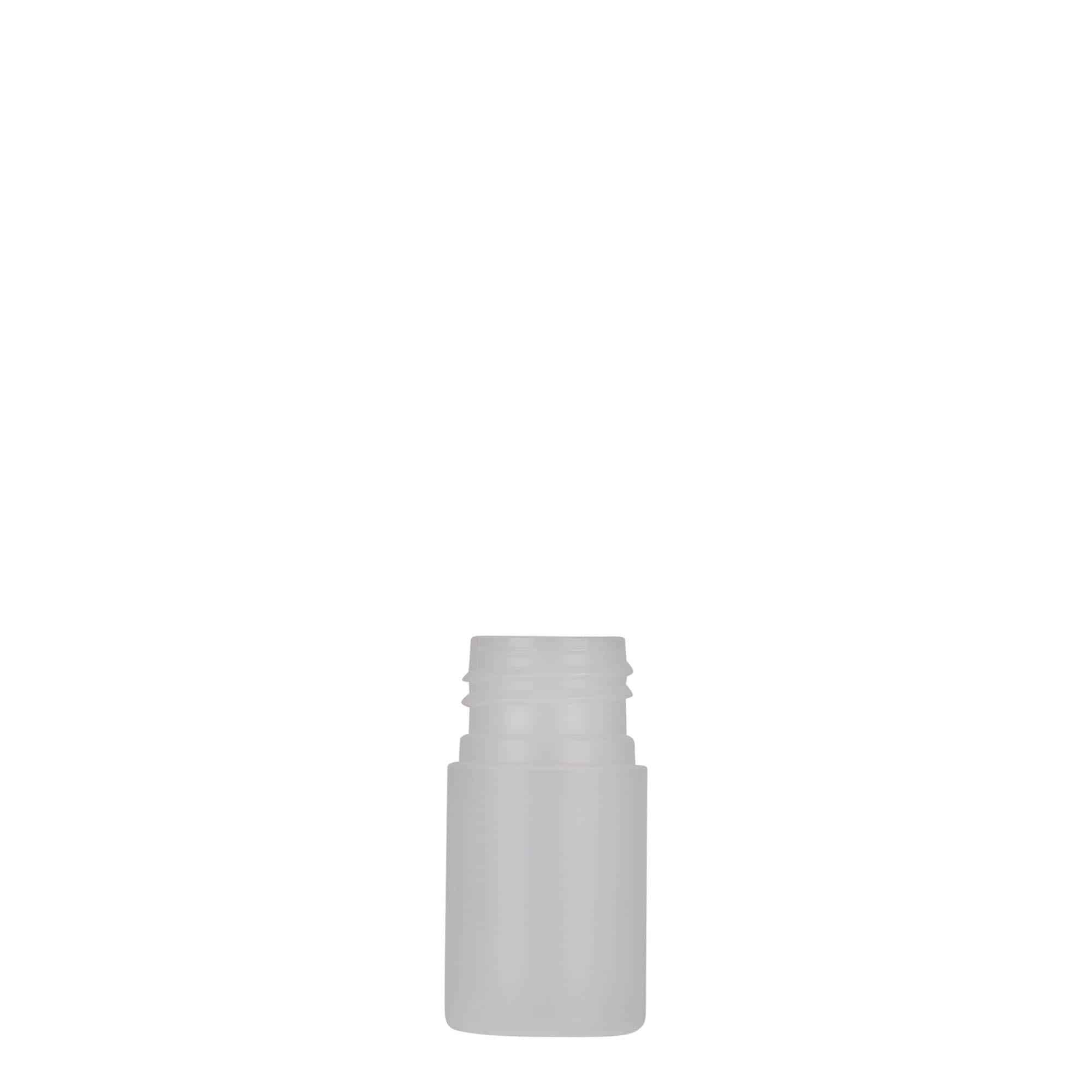 15 ml plastična bočica 'Tuffy', HDPE, prirodna, grlo: 24/410