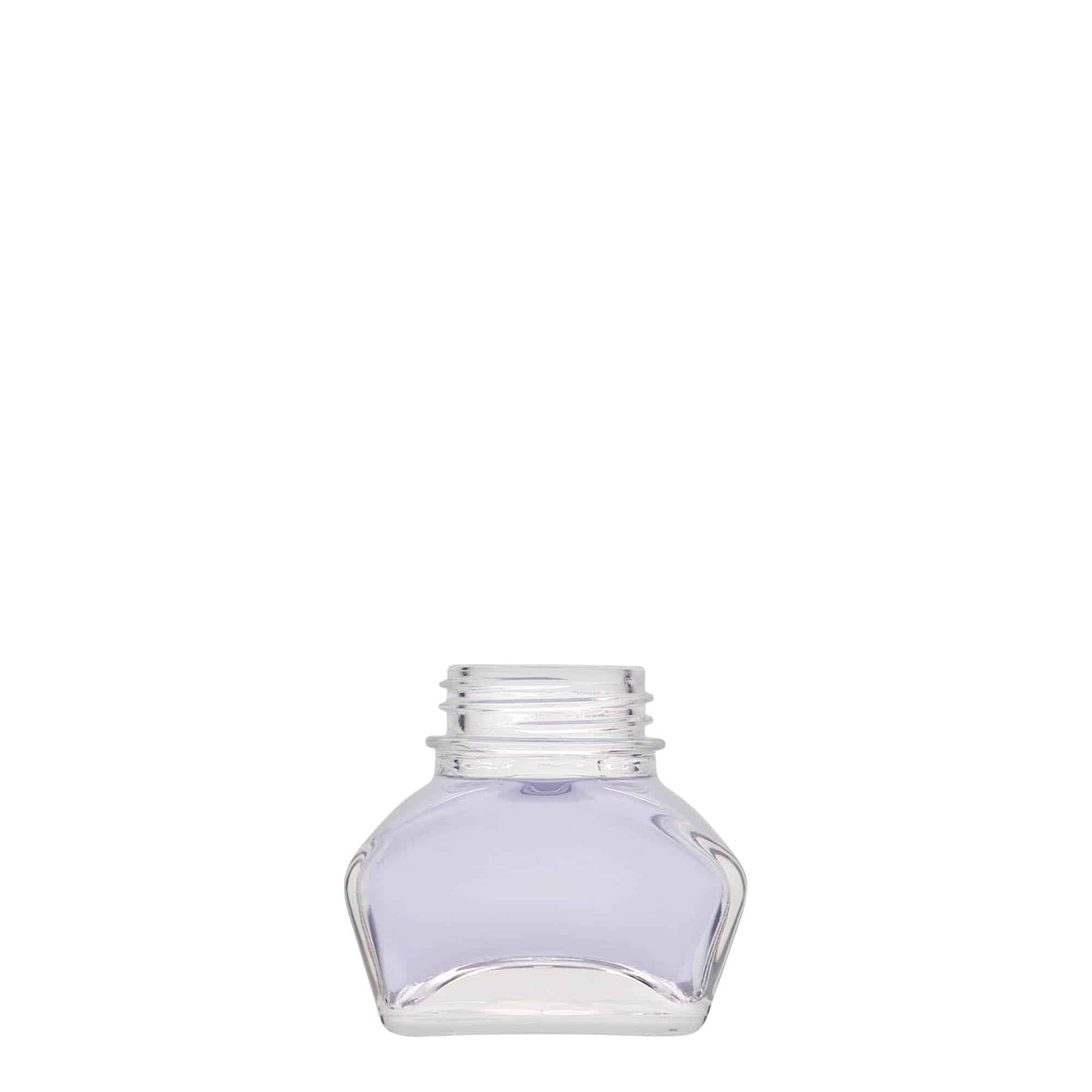 30 ml bočica za tintu, pravokutna, otvor: navojni poklopac