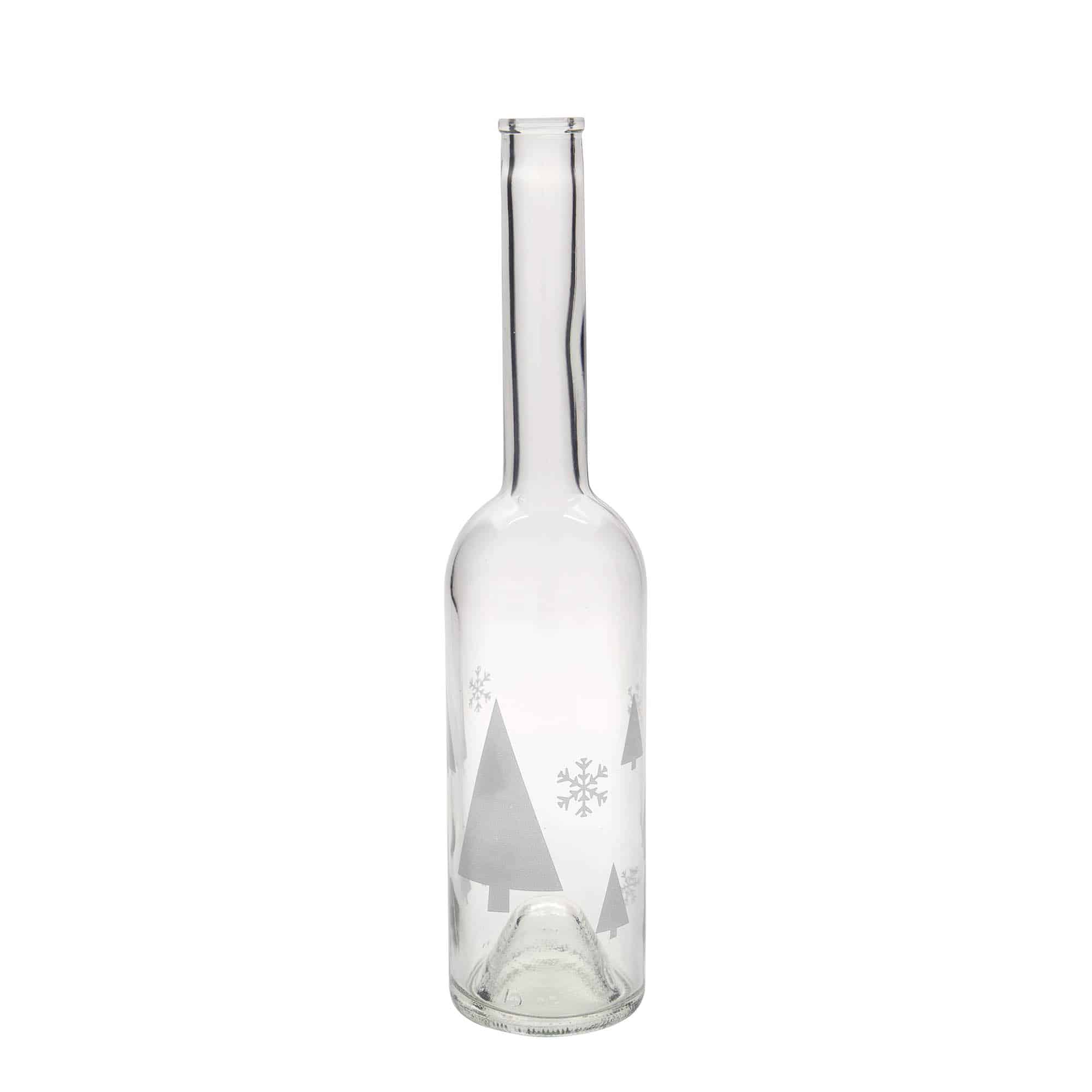 500 ml staklena boca 'Opera', motiv: pahulje, grlo: čep