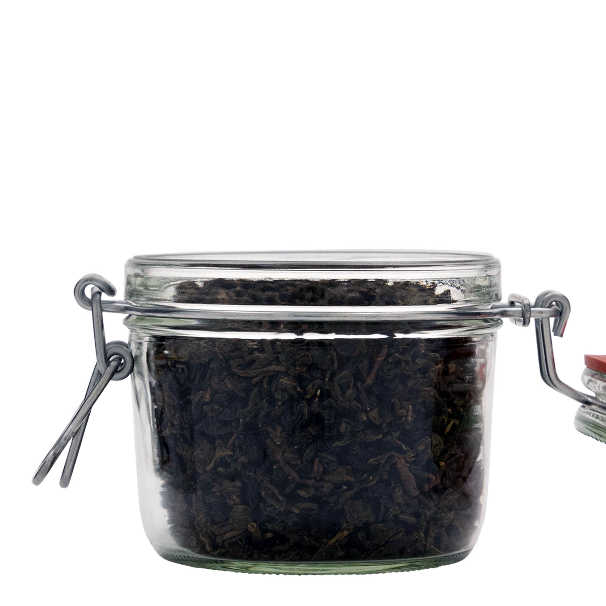 400 ml plosnata staklenka s žičanim zatvaračem, otvor: žičani zatvarač