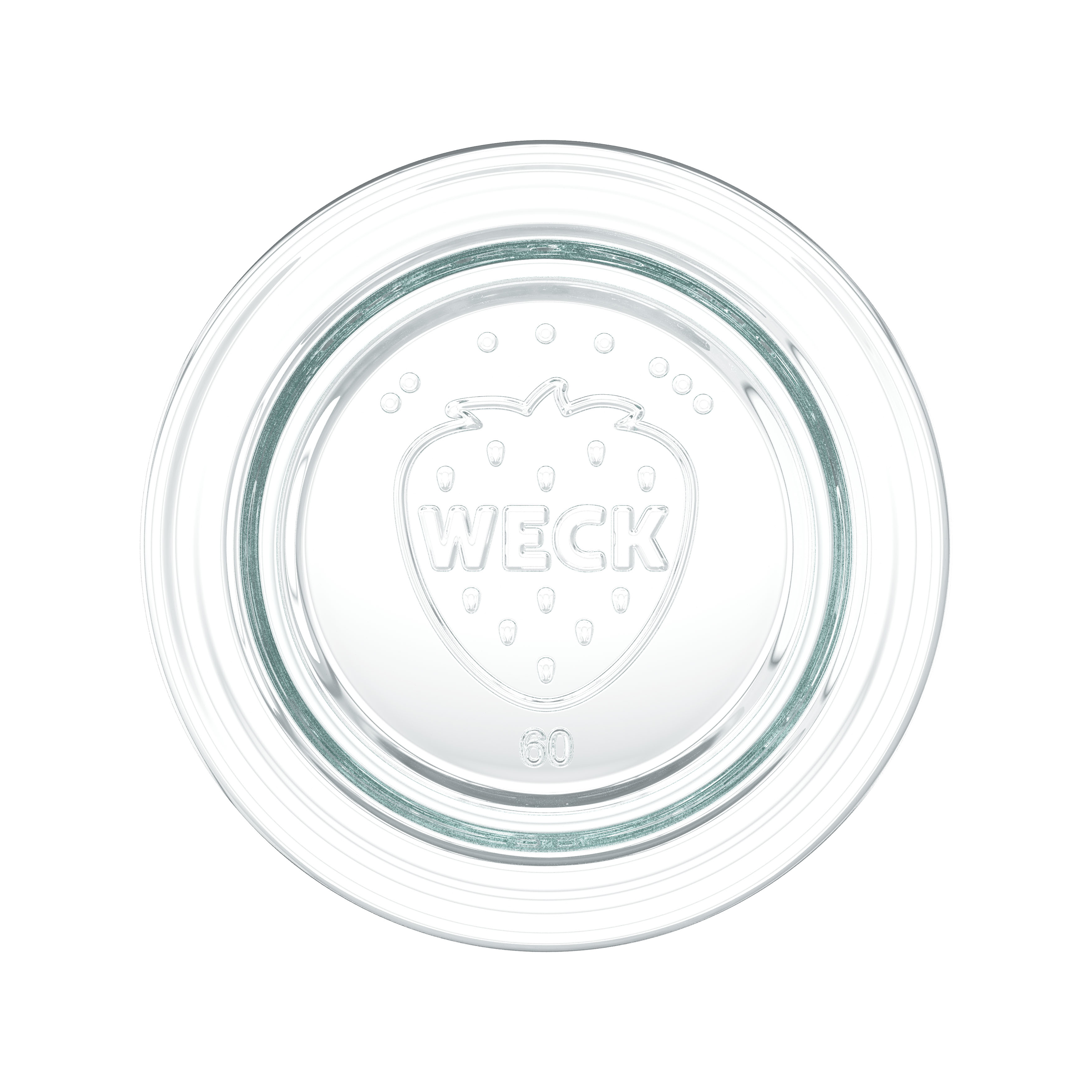 12x 80 ml WECK-staklenka za stavljanje naopako sa staklenim poklopcem RR 60