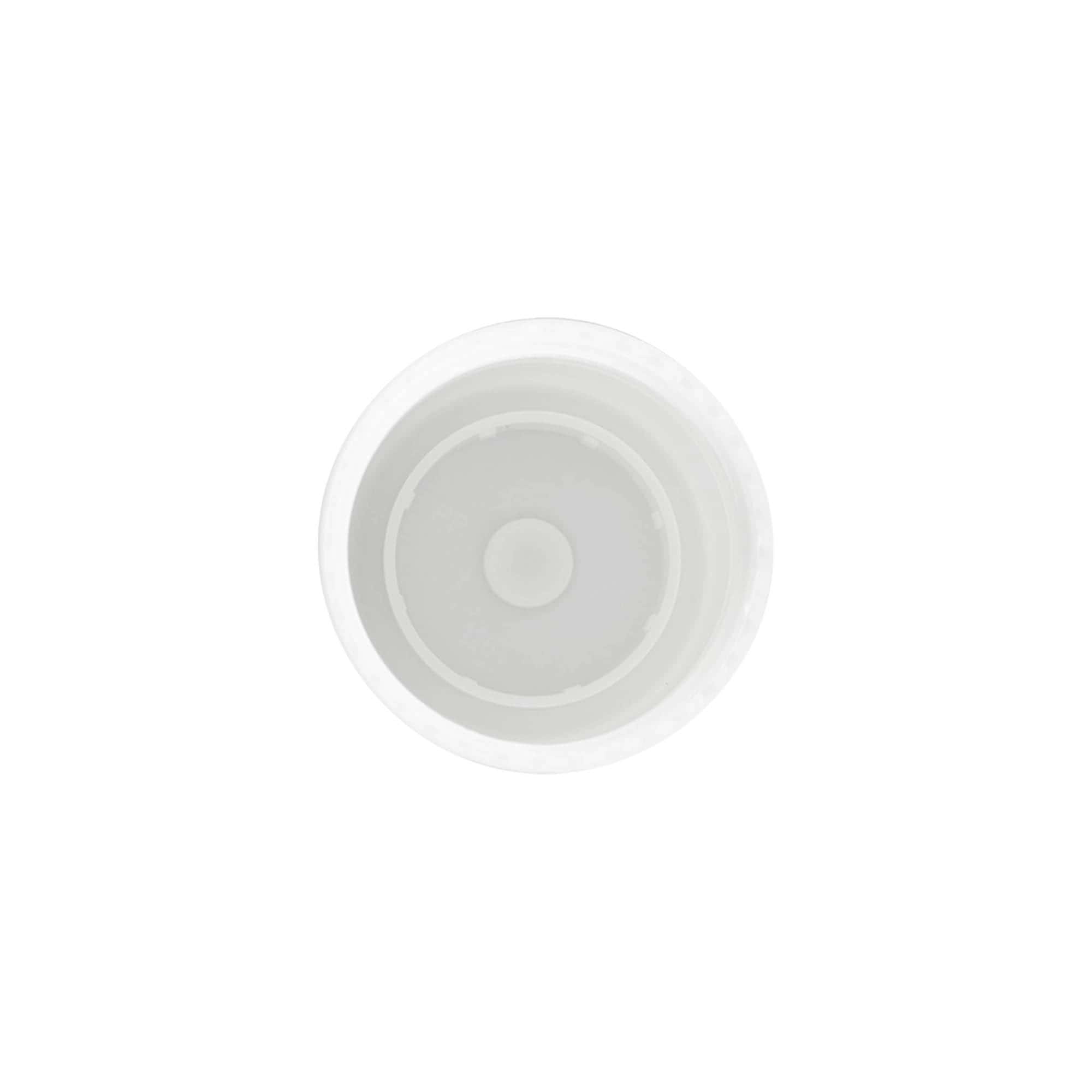 Čep za 50 ml roll-on bočicu, PP plastika, bijeli, za otvor: navojni zatvarač