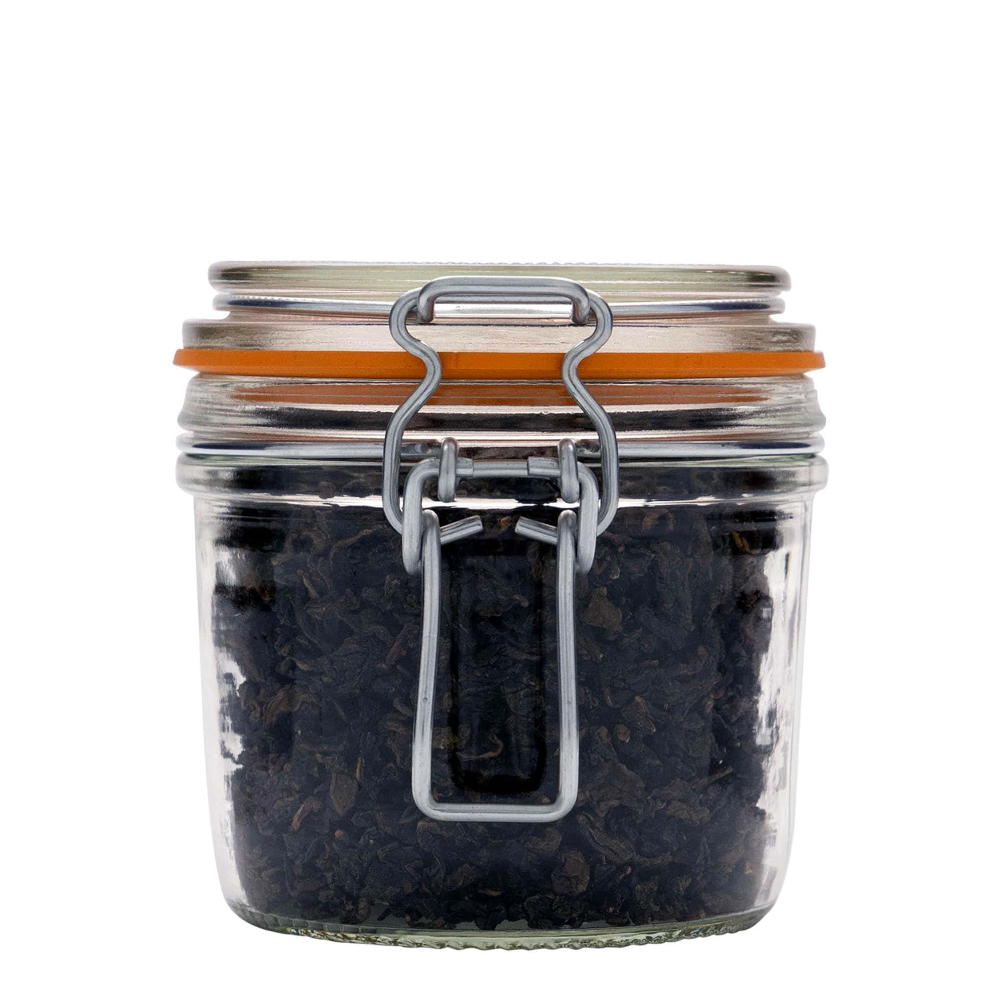 350 ml staklenka s metalnim zatvaračem 'Le Parfait Super Terrine', otvor: metalni zatvarač s žičanim kopčama