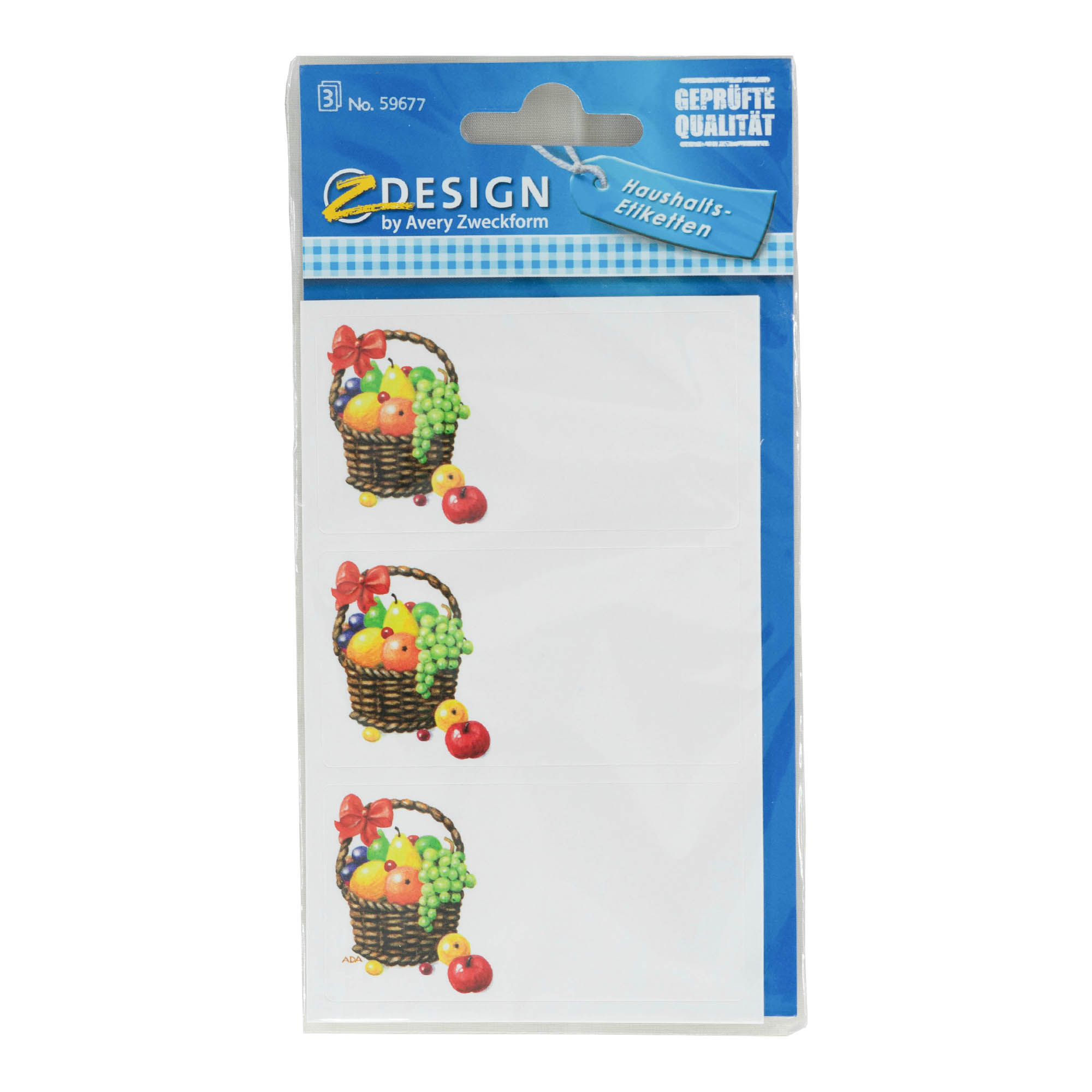 Zweckform etikete 'Voćna košara', pravokutne, papir, višebojne Zweckform etikete 'Voćna košara', pravokutne, papir, višebojne