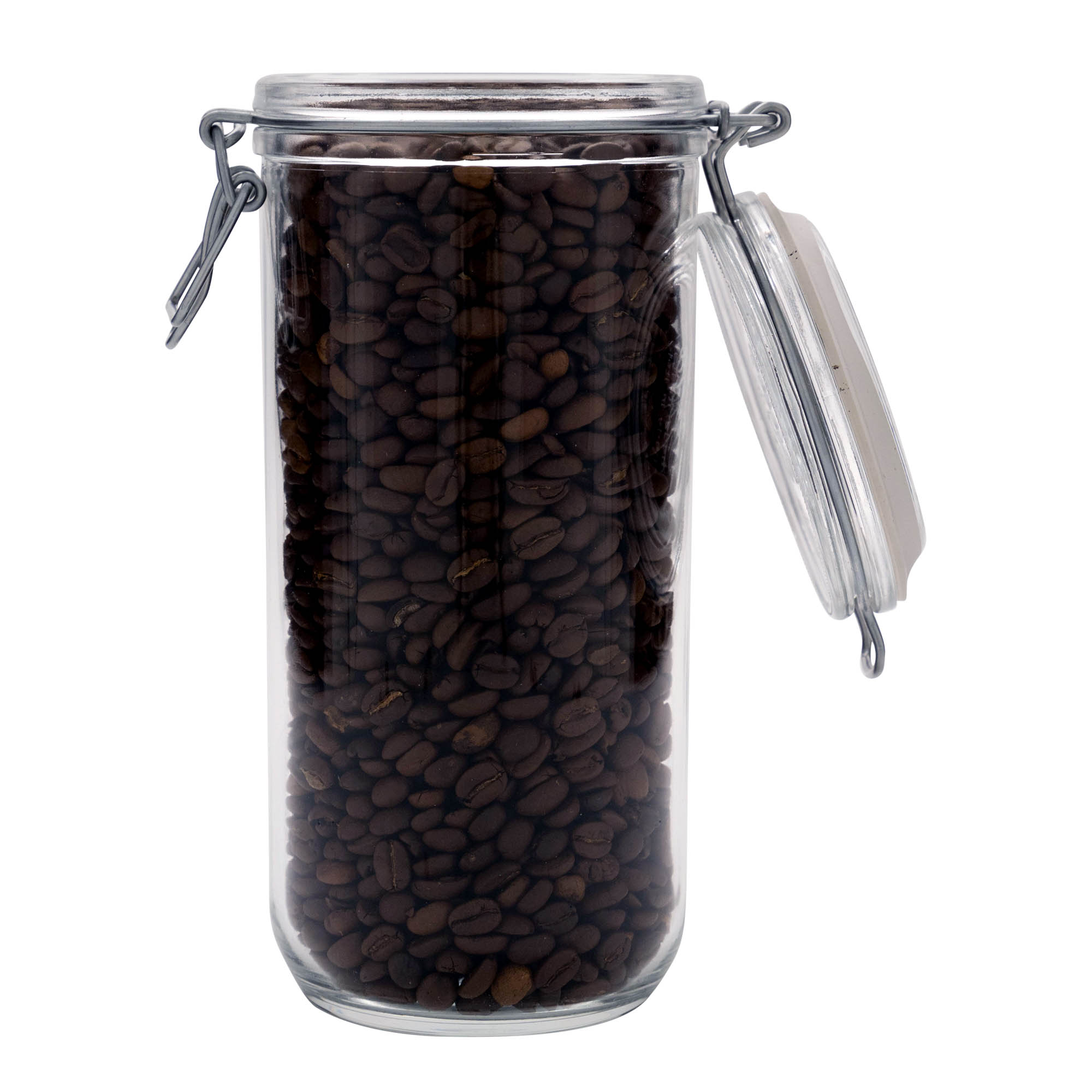 1.000 ml staklena tegla s žičanim zatvaračem 'Fido', otvor: žičani zatvarač