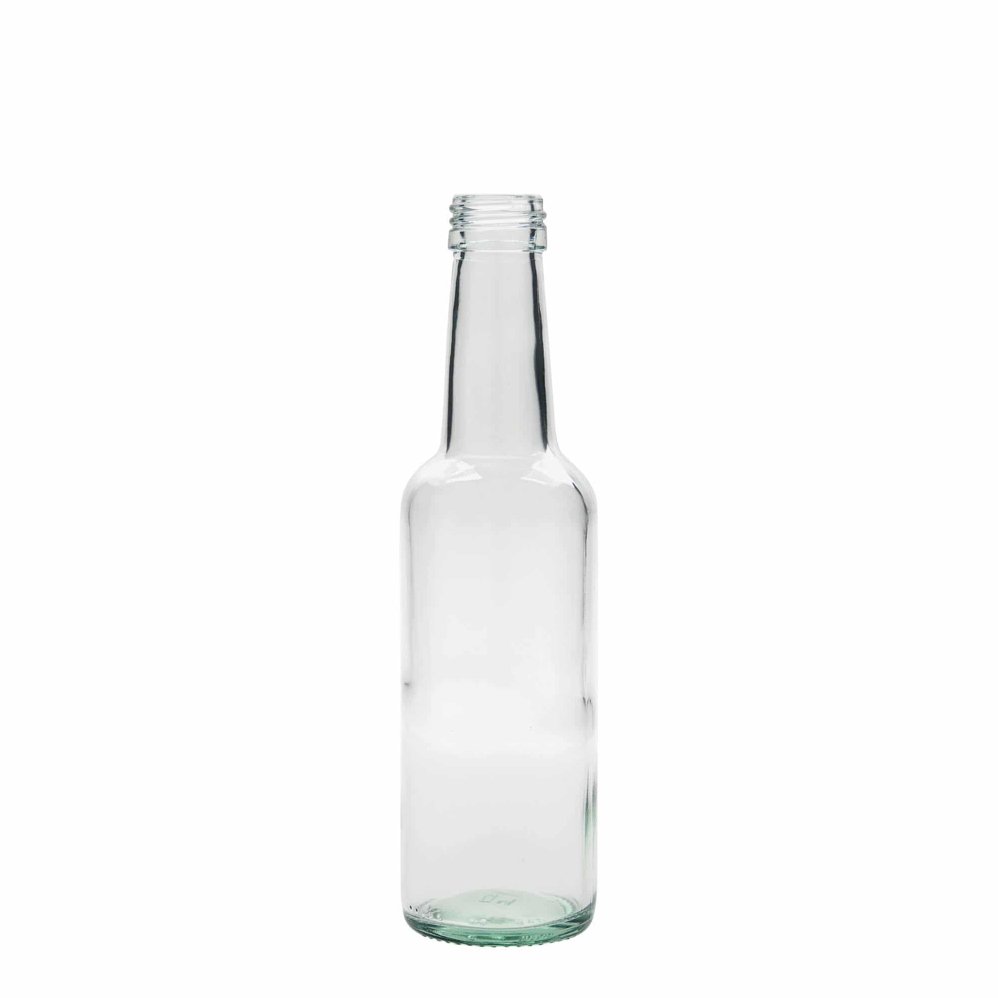 Staklena boca 250 ml s ravnim grlom, otvor: PP 28 Staklena boca 250 ml s ravnim grlom, otvor: PP 28