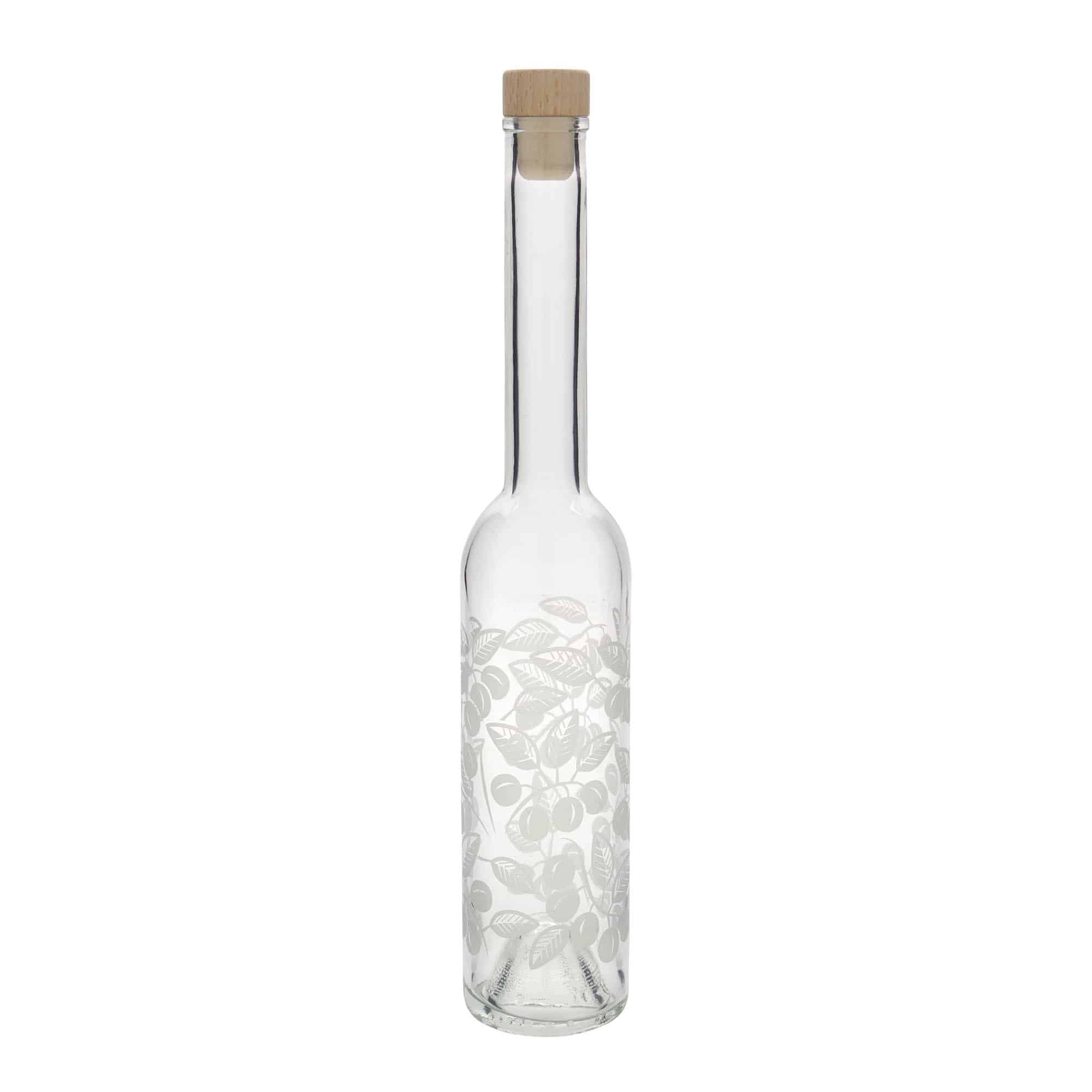 350 ml staklena boca 'Opera', motiv: mirabele, grlo: plutani čep