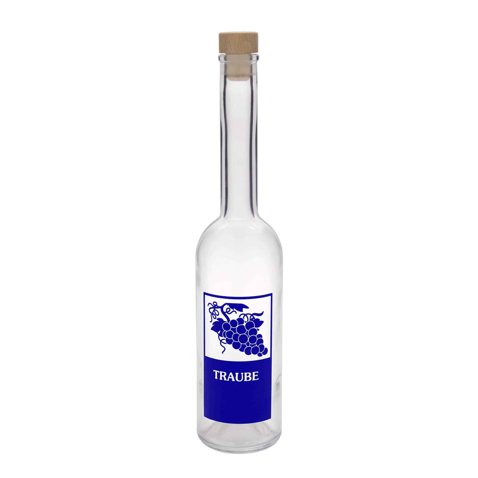 500 ml staklena boca 'Opera', motiv: grožđe, otvor: pluta