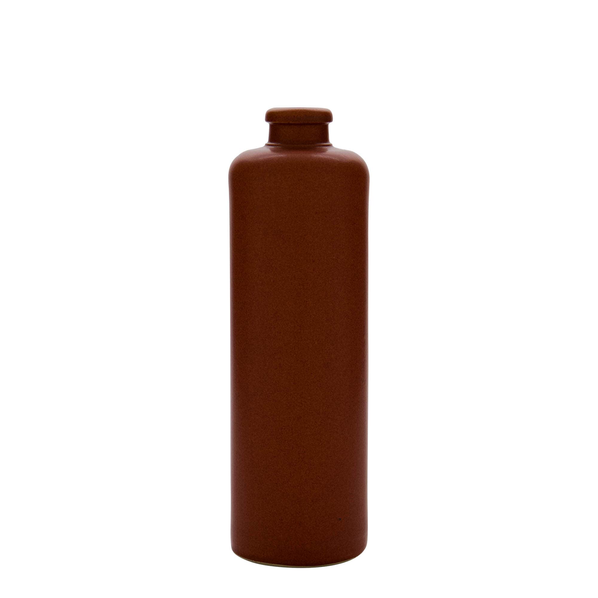 500 ml glineni vrč, kamenina, crveno-smeđi, otvor: pluta