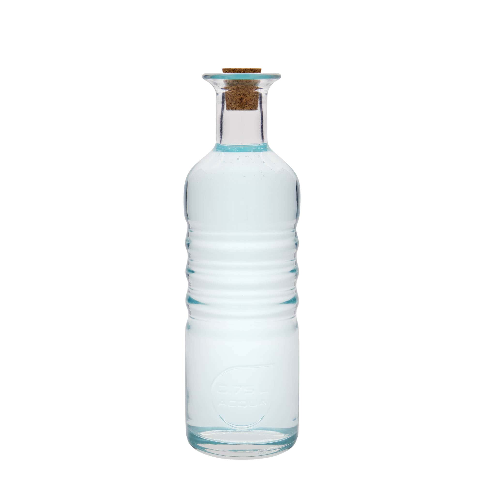 750 ml staklena boca 'Optima Acqua', grlo: pluta