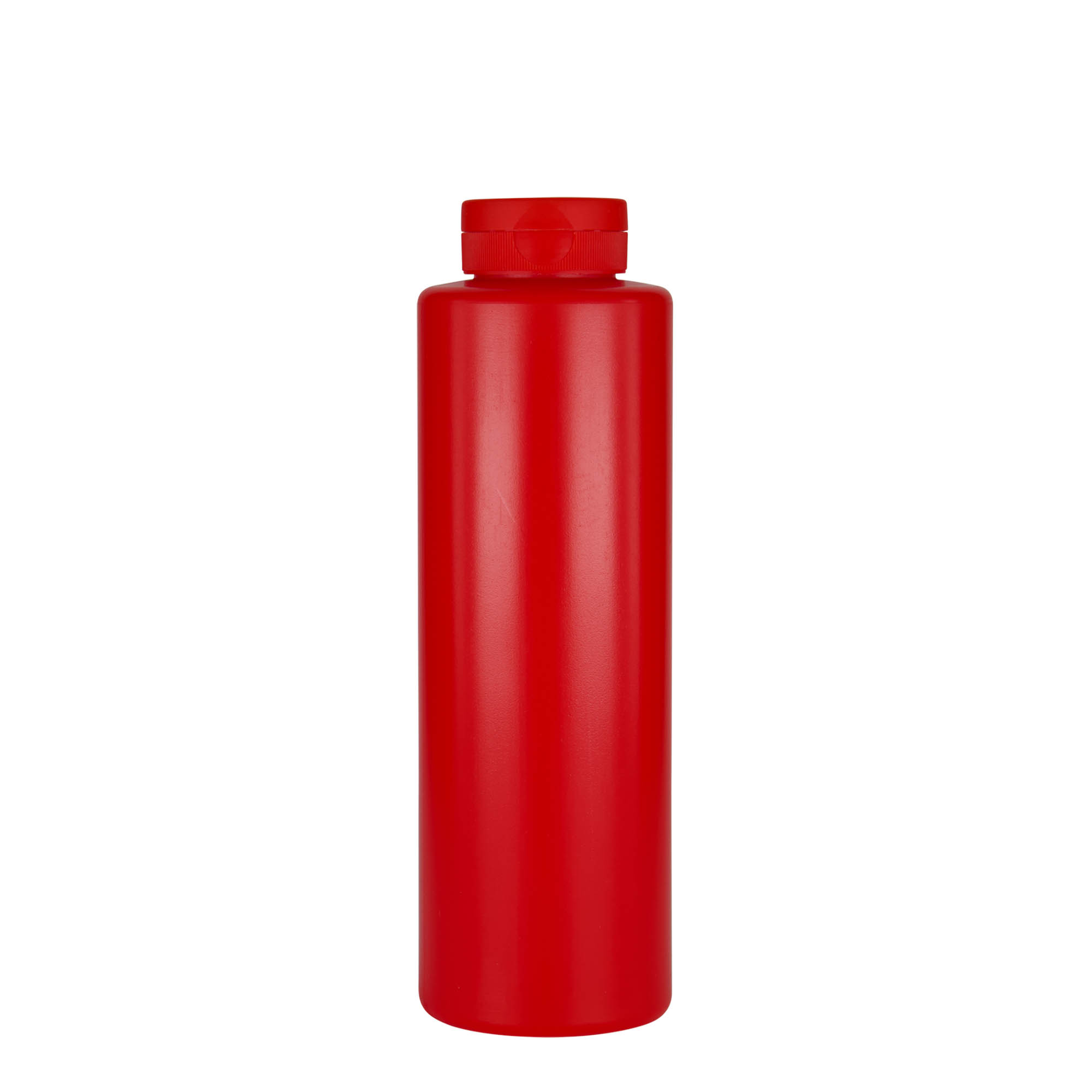 500 ml boca za umak, LDPE plastika, crvena, grlo: 38/400
