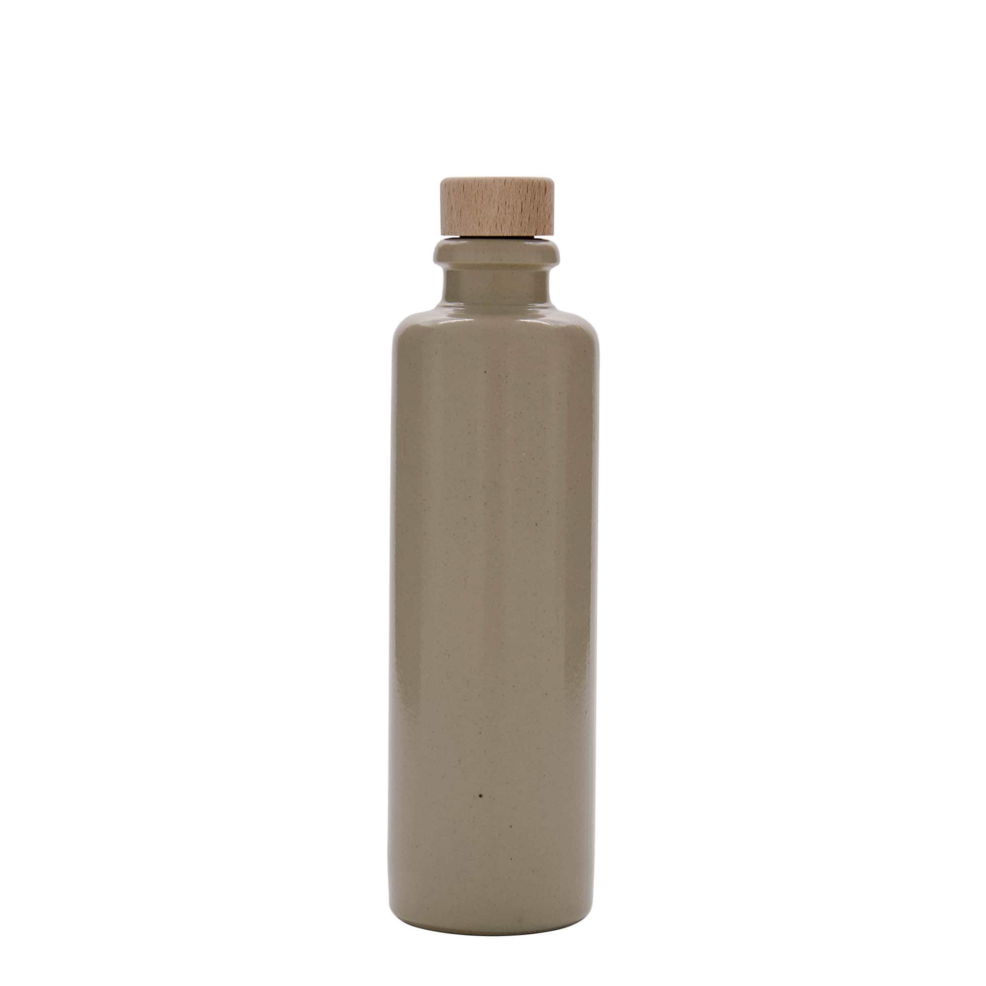 200 ml glineni vrč, kamenina, bež, otvor: pluta