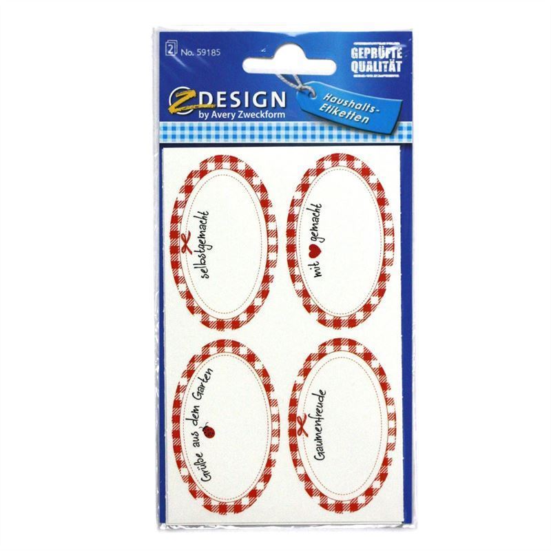 Zweckform etikete 'Domaće', ovalne, papir, višebojne Zweckform etikete 'Domaće', ovalne, papir, višebojne