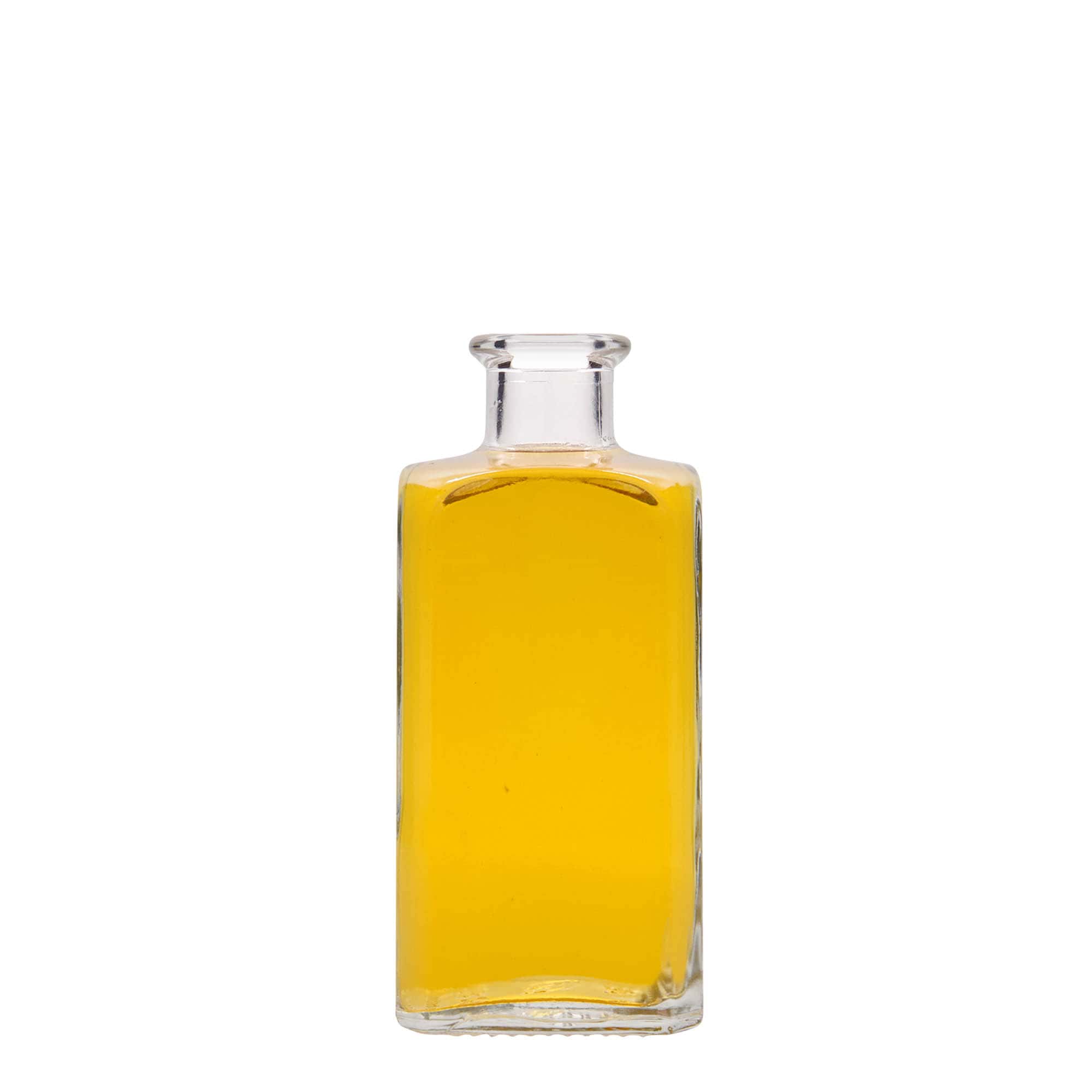 250 ml staklena boca Apotheker Carré, kvadratna, grlo: pluta