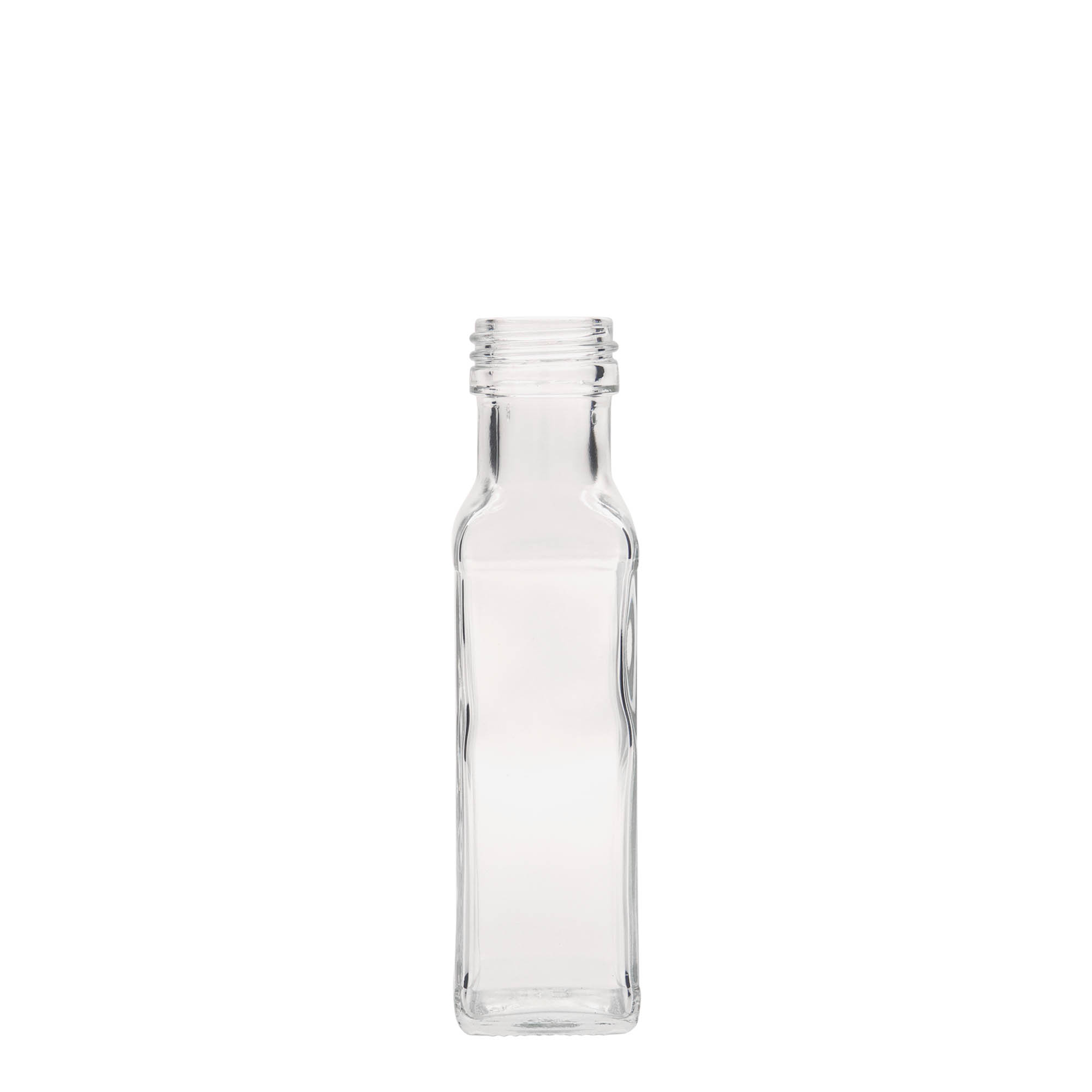 100 ml staklena boca 'Marasca', četvrtasta, grlo: PP 31,5 100 ml staklena boca 'Marasca', četvrtasta, grlo: PP 31,5
