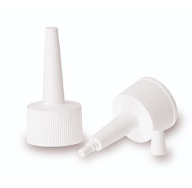 Navojni čep s aplikatorom, PP plastika, bijeli, za otvor: 24/410