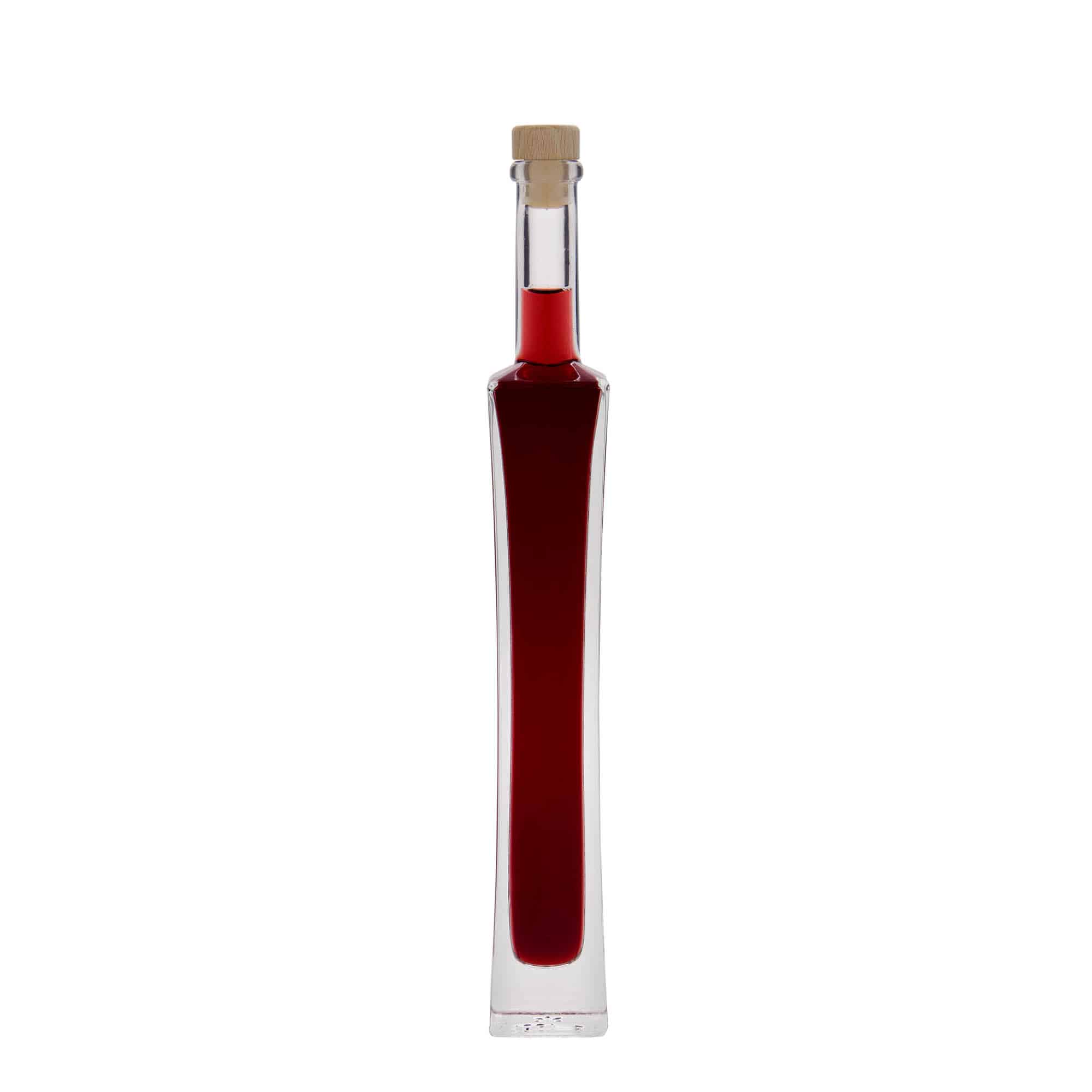 100 ml staklena bočica 'Koko', kvadratna, otvor: pluta