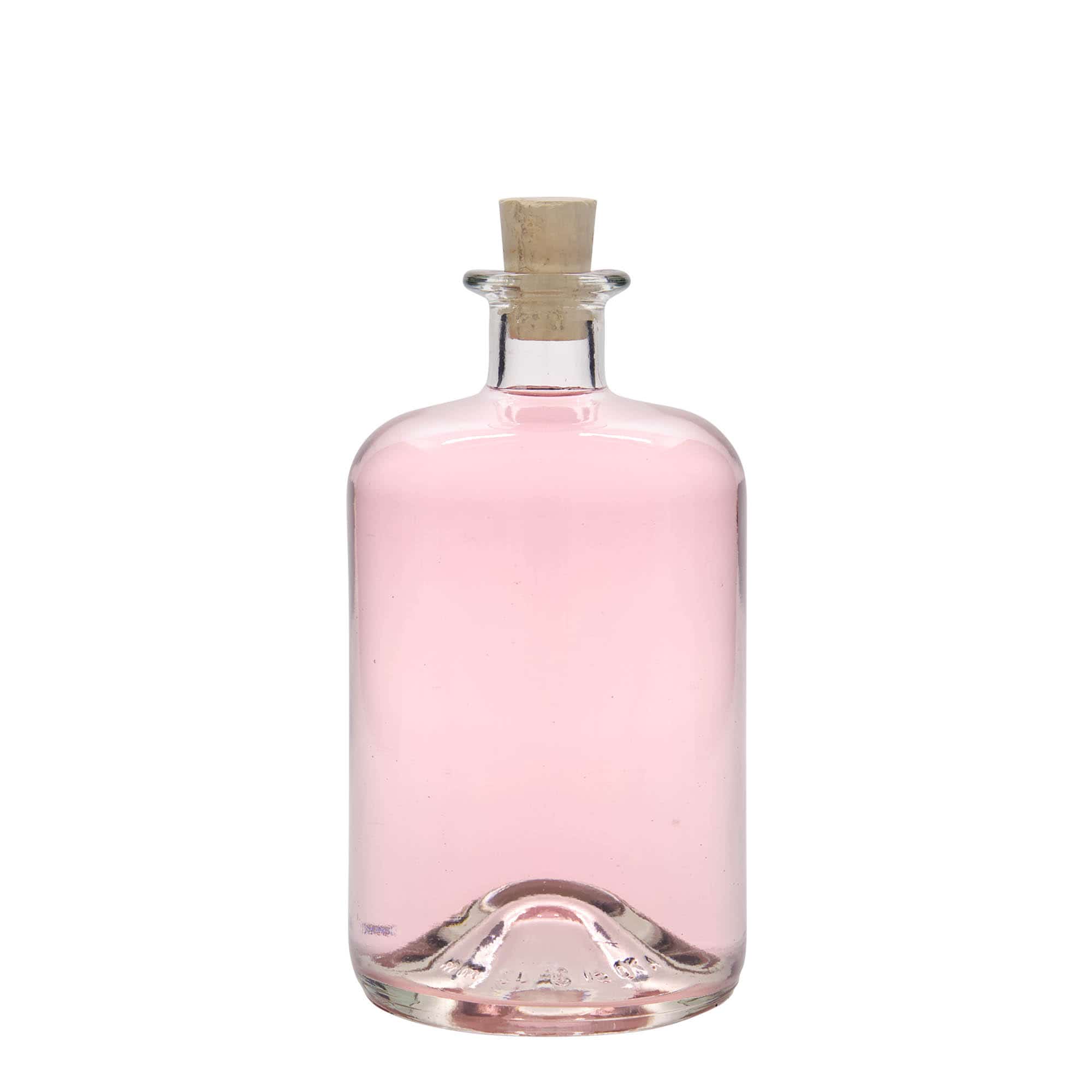 Apotekarska staklena boca 700 ml, otvor: pluteni čep