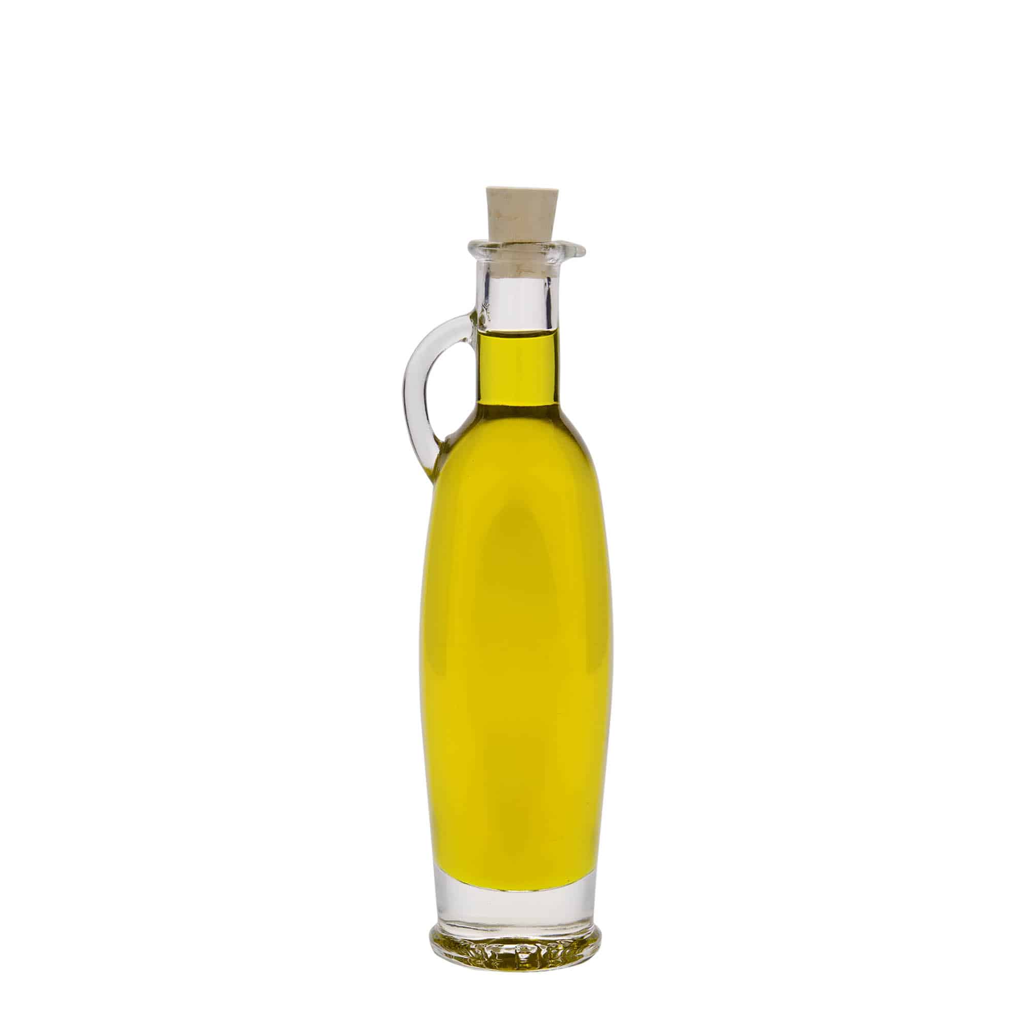 Staklena boca 100 ml 'Eleganta', ovalna, otvor: pluteni čep
