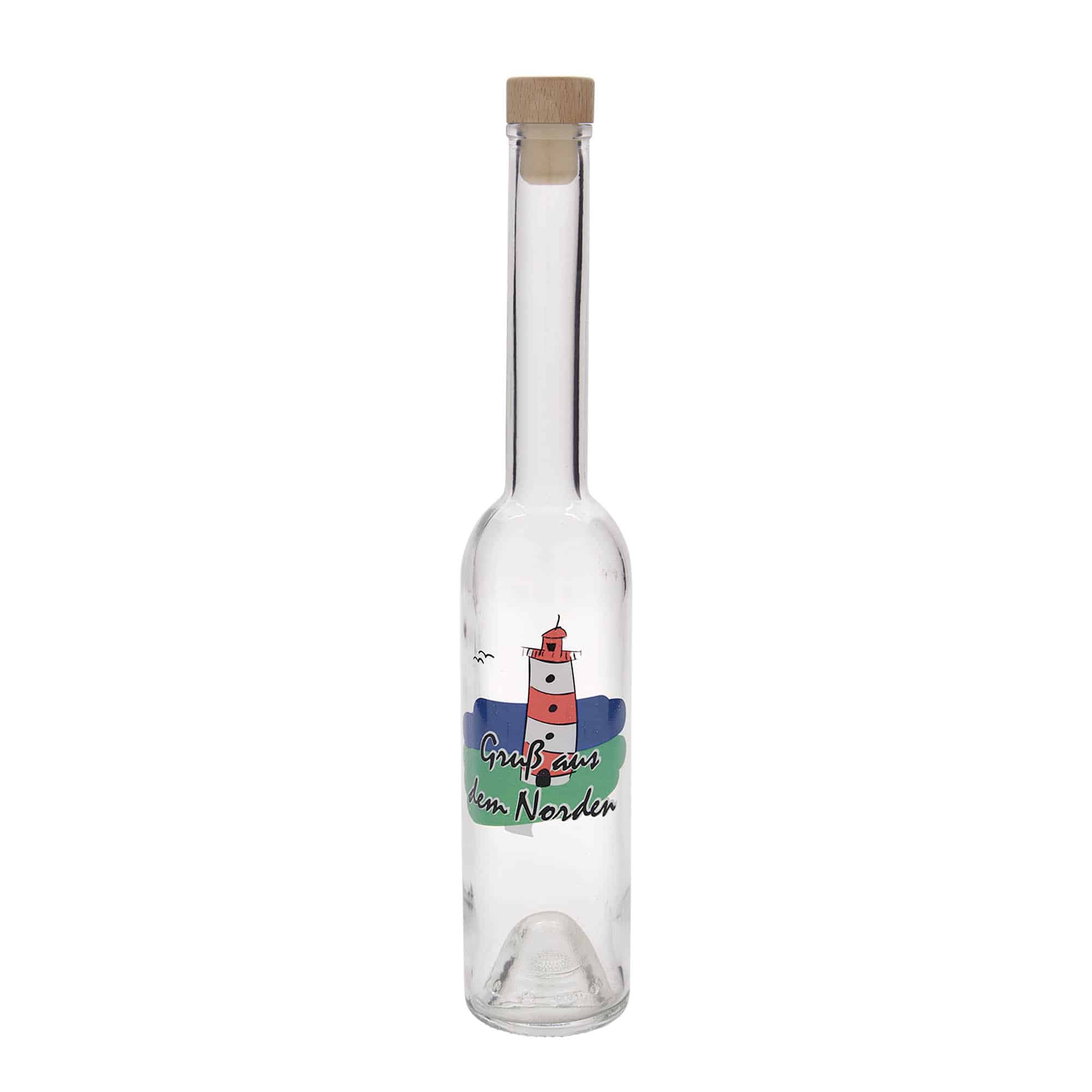 350 ml staklena boca 'Opera', motiv: Sjever, otvor: pluta