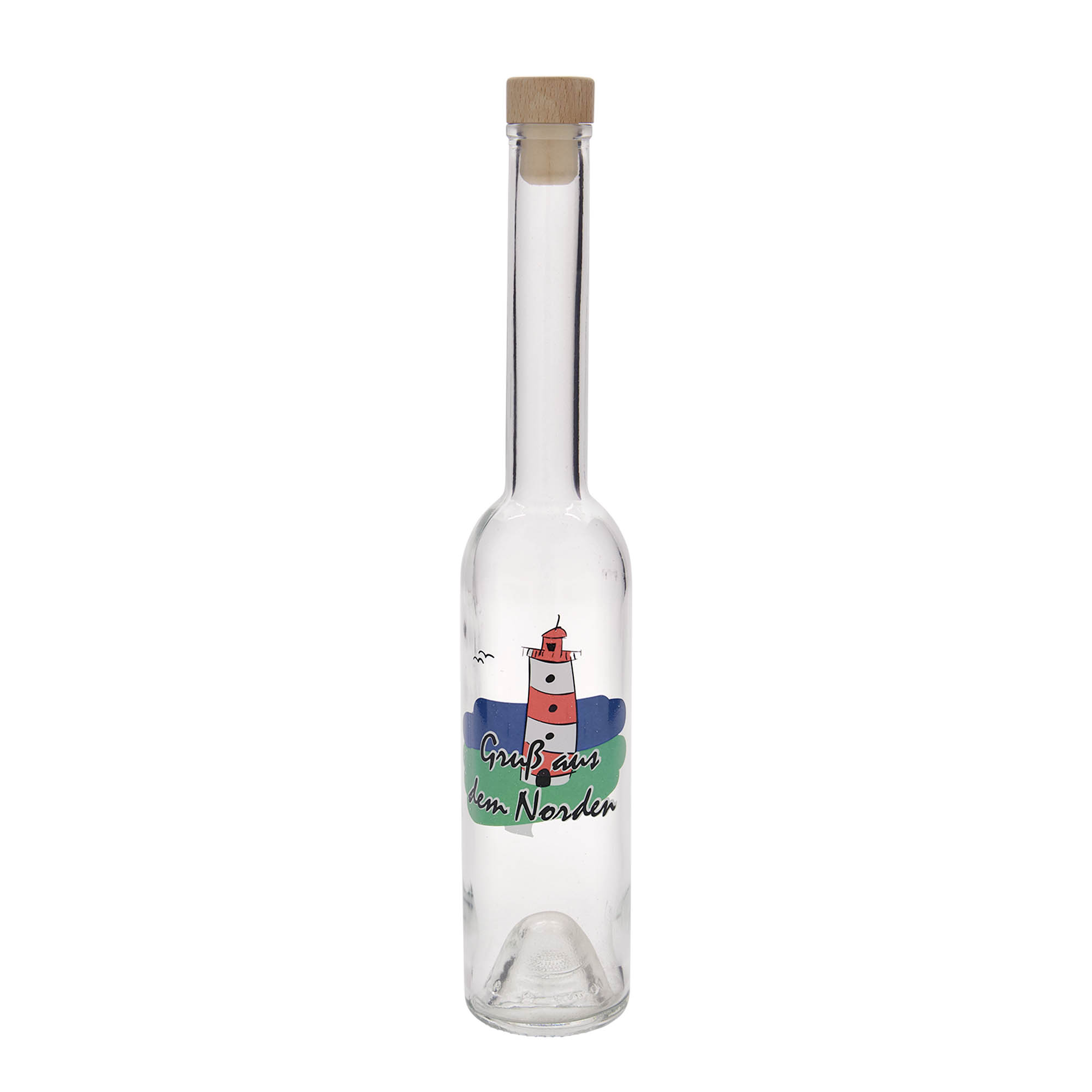 350 ml staklena boca 'Opera', motiv: Sjever, otvor: pluta