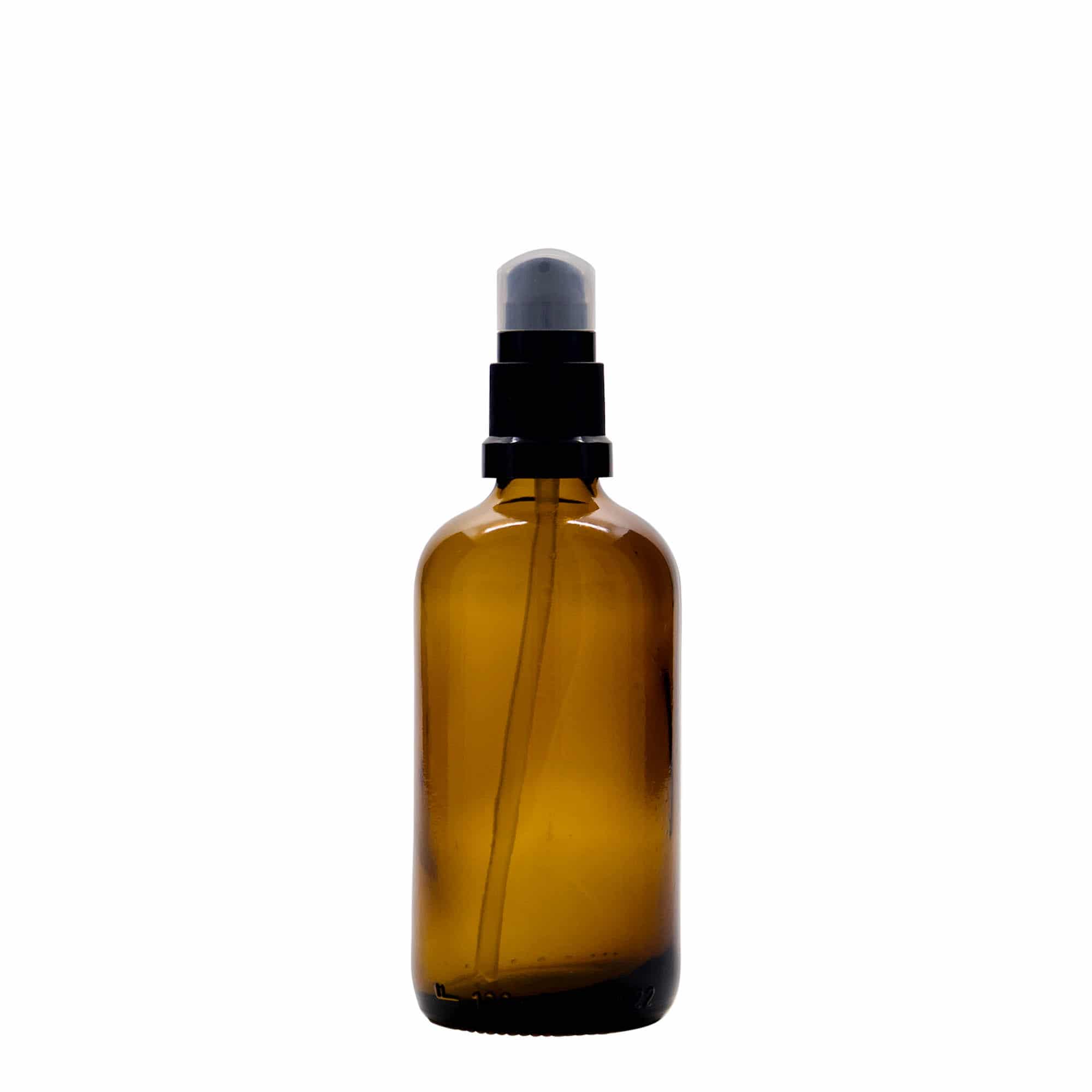 Farmaceutska boca 100 ml s pumpicom za losion, staklo, smeđa, otvor: DIN 18 Farmaceutska boca 100 ml s pumpicom za losion, staklo, smeđa, otvor: DIN 18