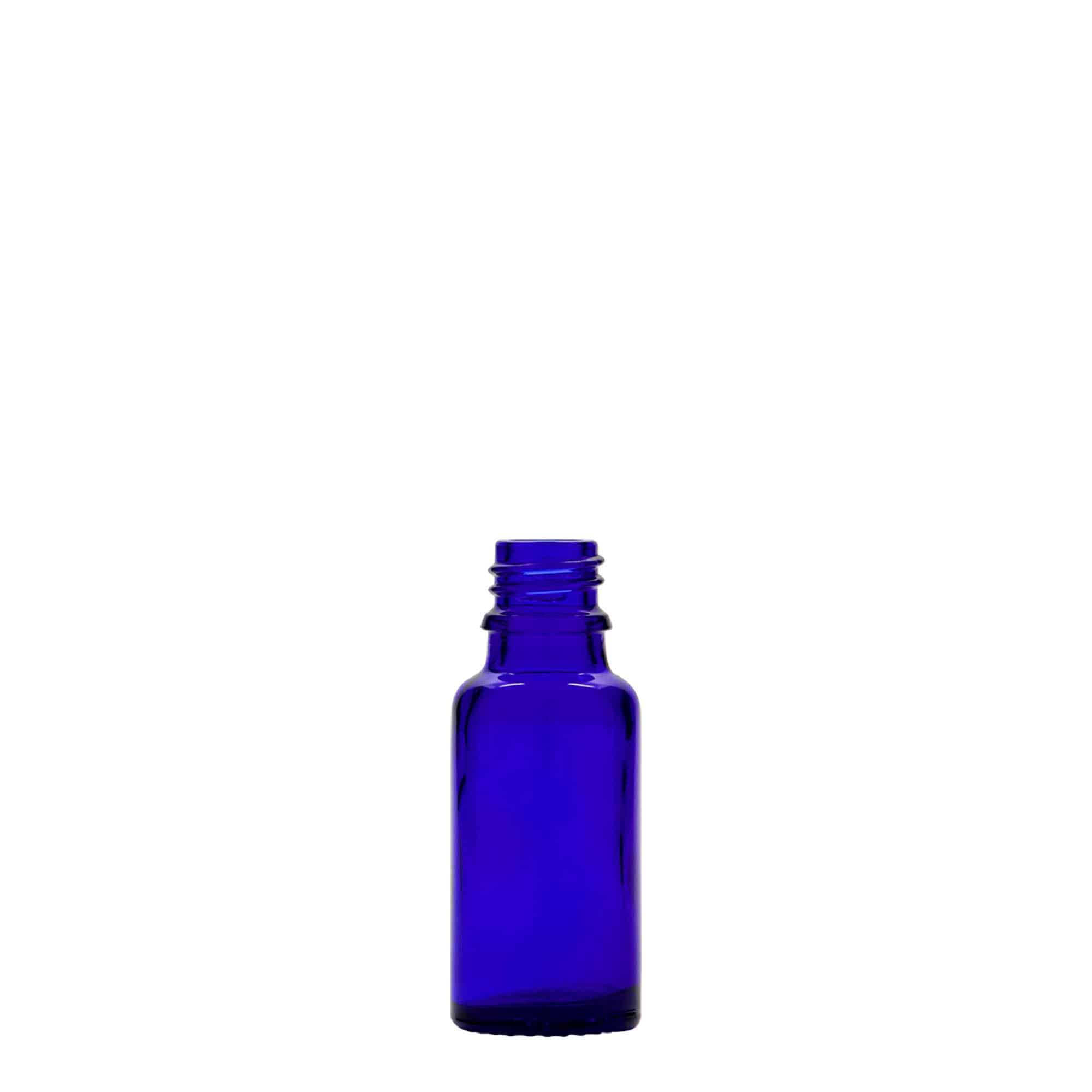 Farmaceutska boca 20 ml, staklo, kraljevski plava, otvor: DIN 18 Farmaceutska boca 20 ml, staklo, kraljevski plava, otvor: DIN 18
