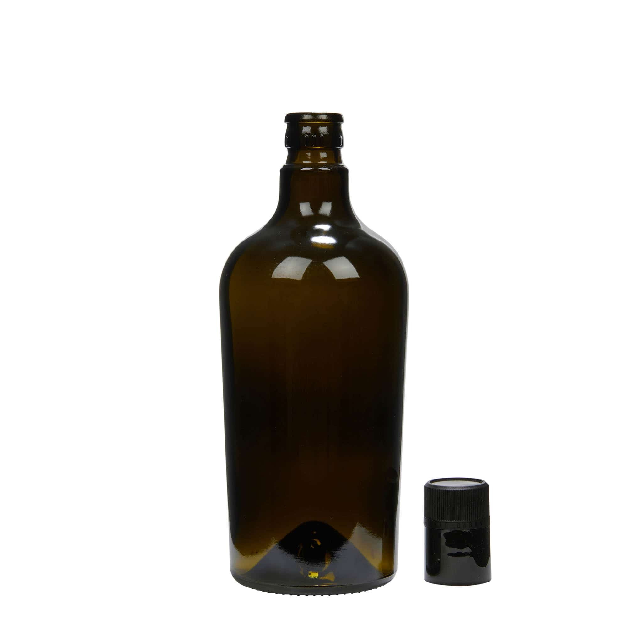 Boca za ocat/ulje 750 ml 'Oleum', staklo, antikno zelena, otvor: DOP