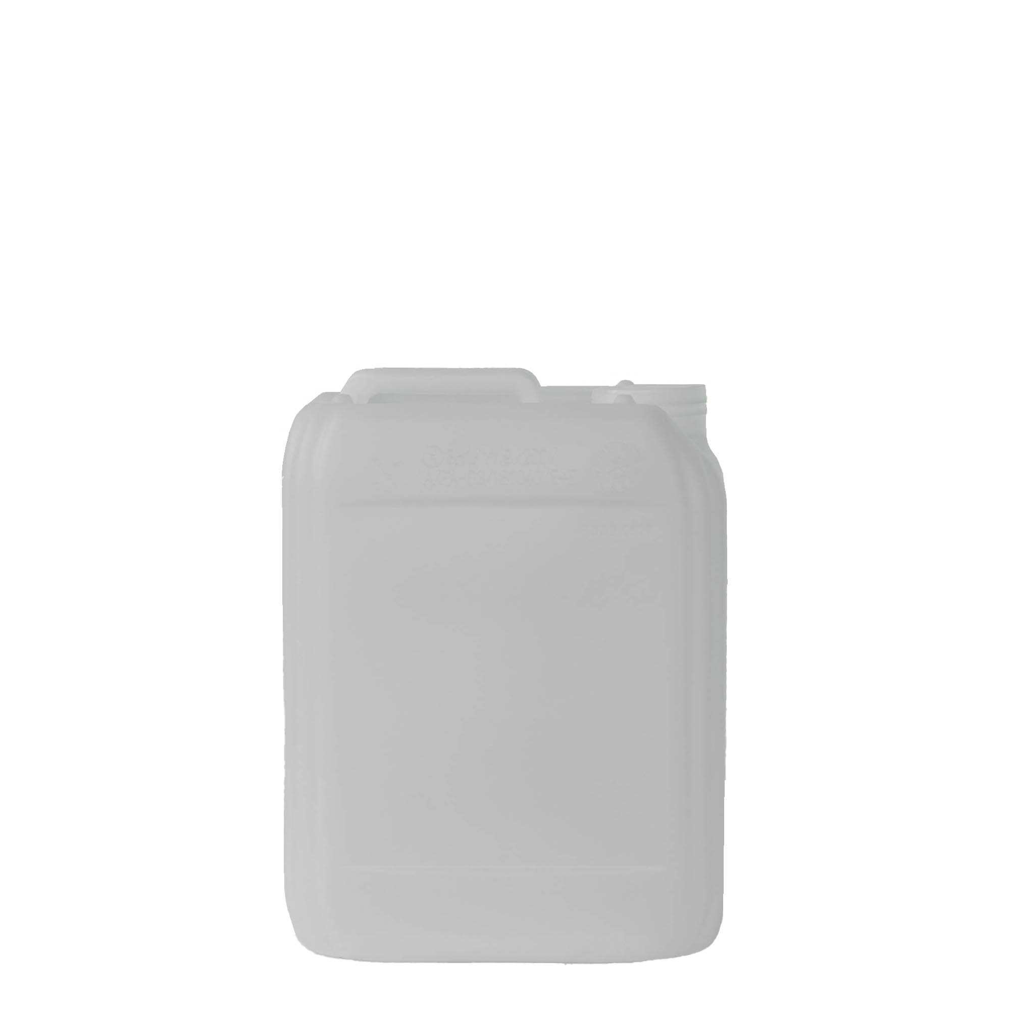 5 l kanistar, pravokutni, HDPE plastika, prirodni, otvor: ND 55