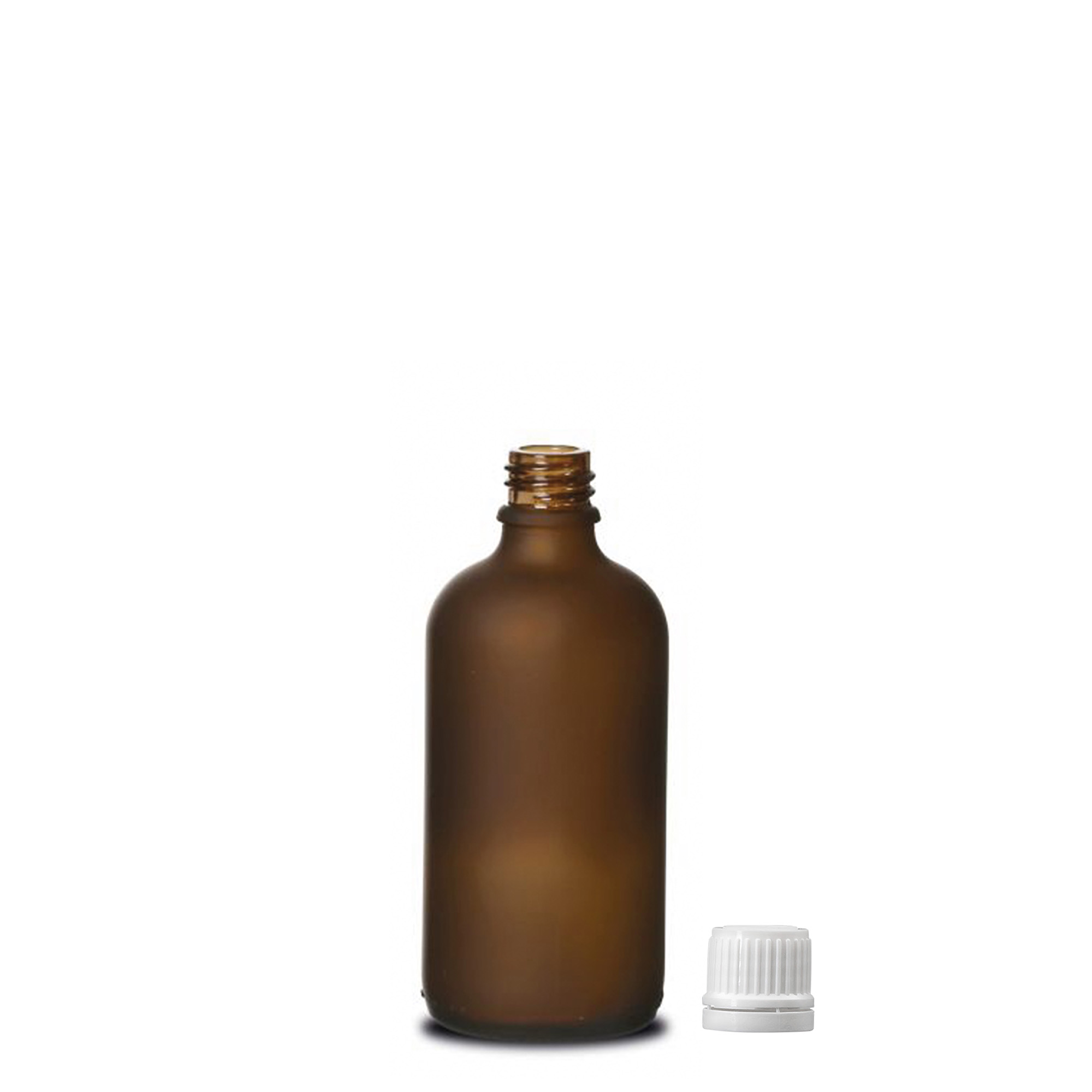 100 ml medicinska bočica, staklena, smeđa matirana, grlo: DIN 18 100 ml medicinska bočica, staklena, smeđa matirana, grlo: DIN 18