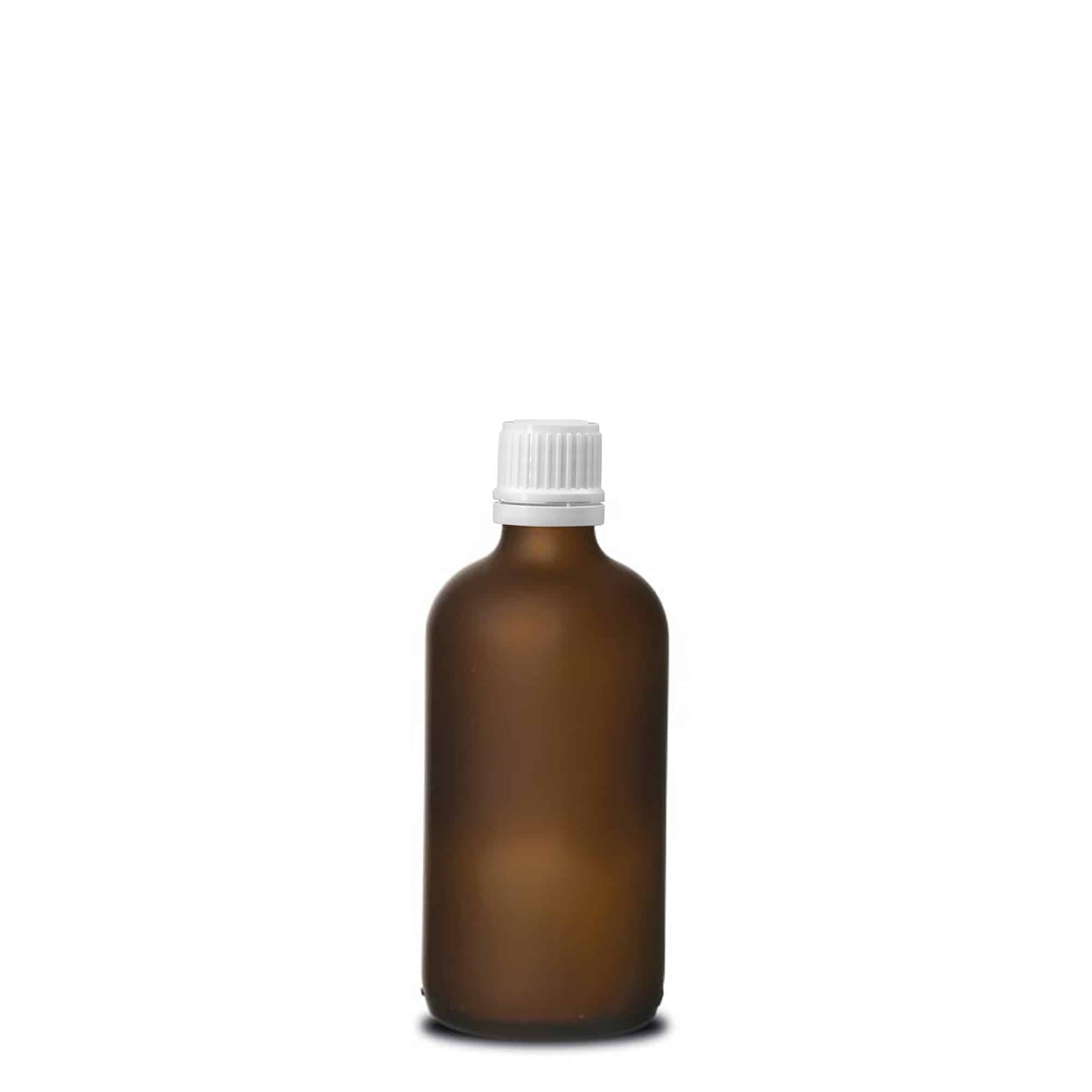 100 ml medicinska bočica, staklena, smeđa matirana, grlo: DIN 18