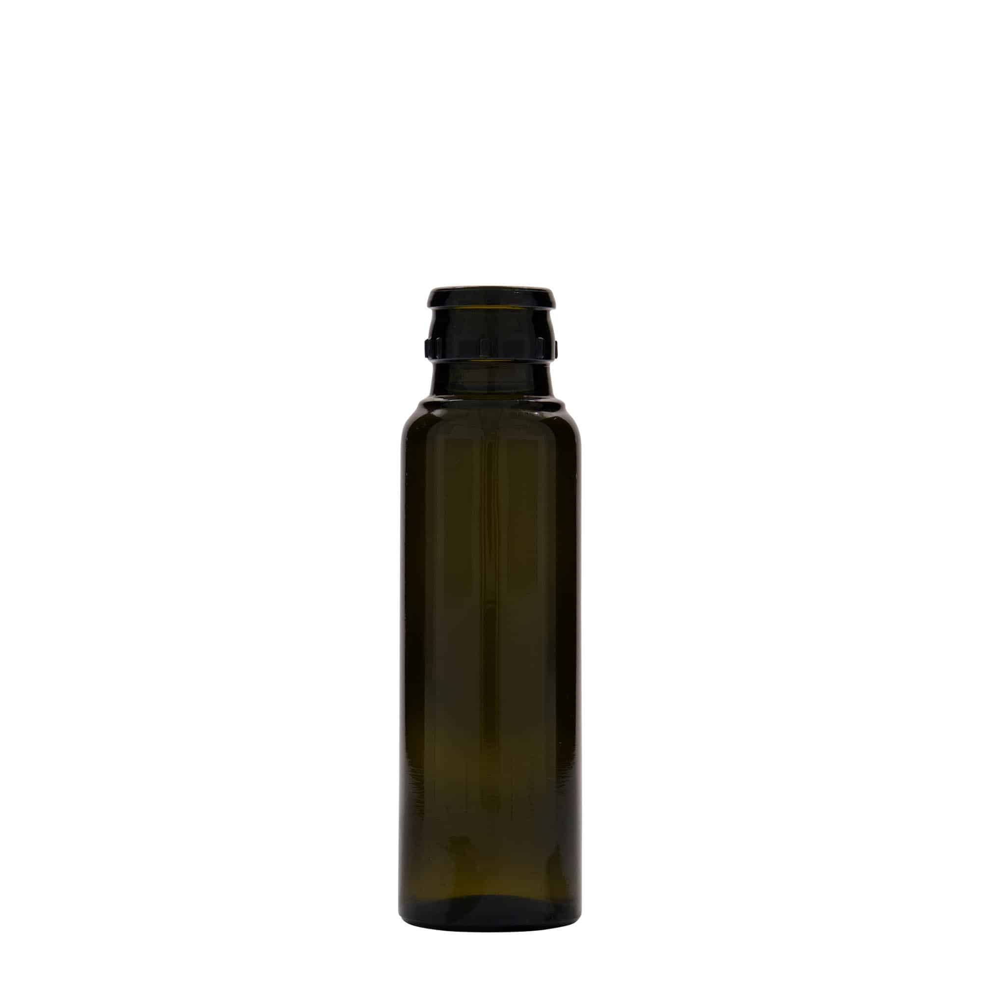 100 ml boca za ocat/ulje 'Willy New', staklo, antikno zeleno, grlo: DOP