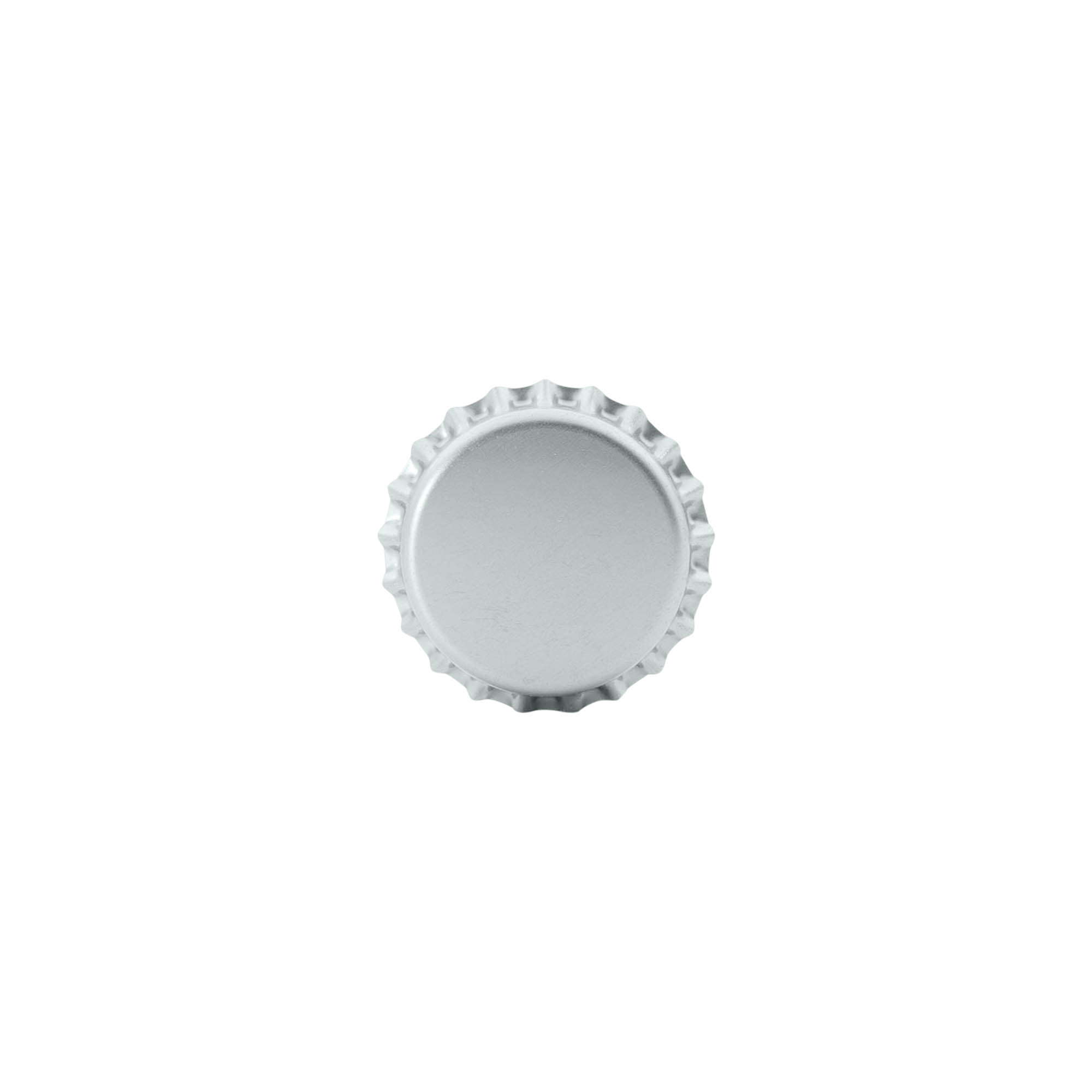 Čepovi za boce 26 mm, metalni, srebrni