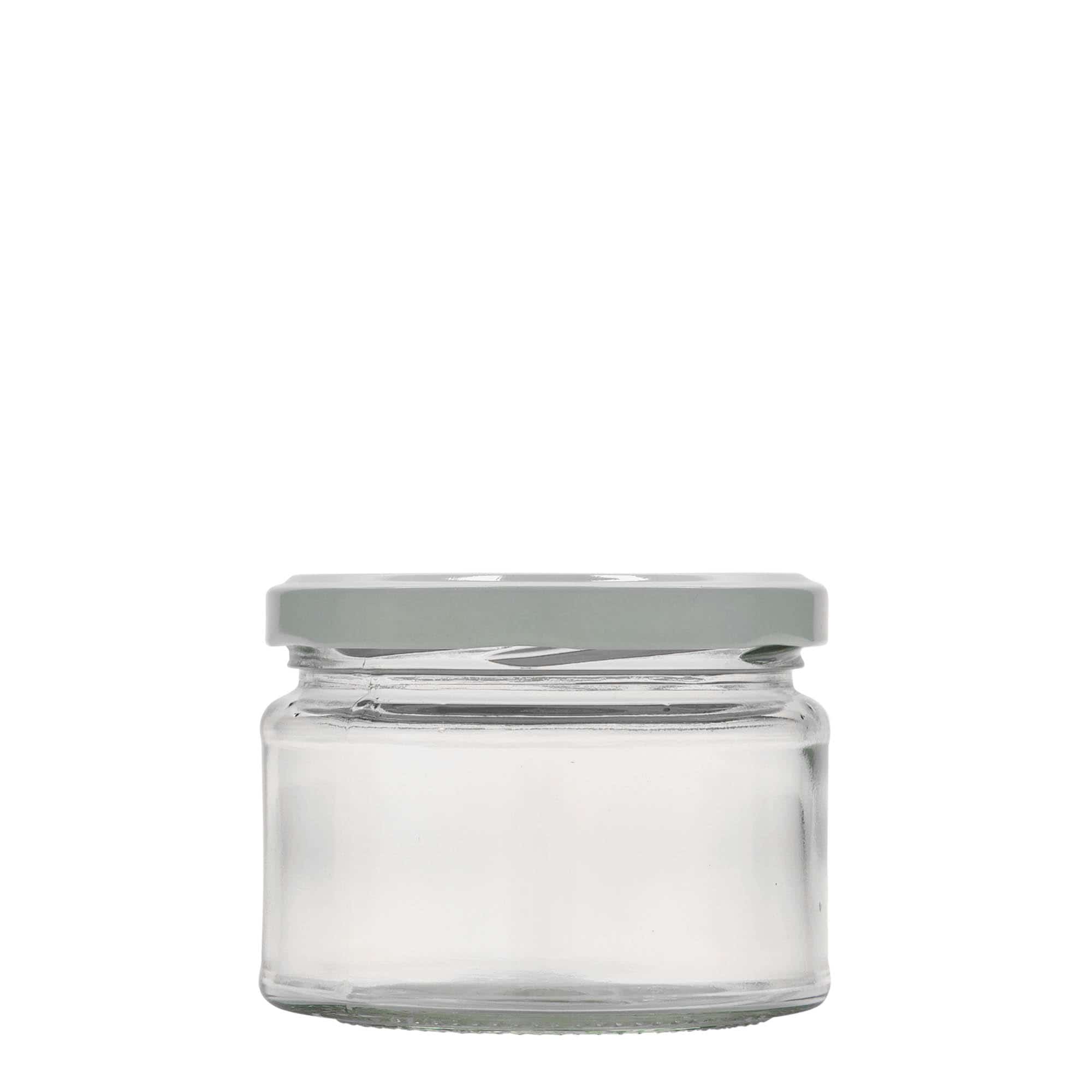 Ravna okrugla staklenka 280 ml, otvor: Twist off (TO 82)
