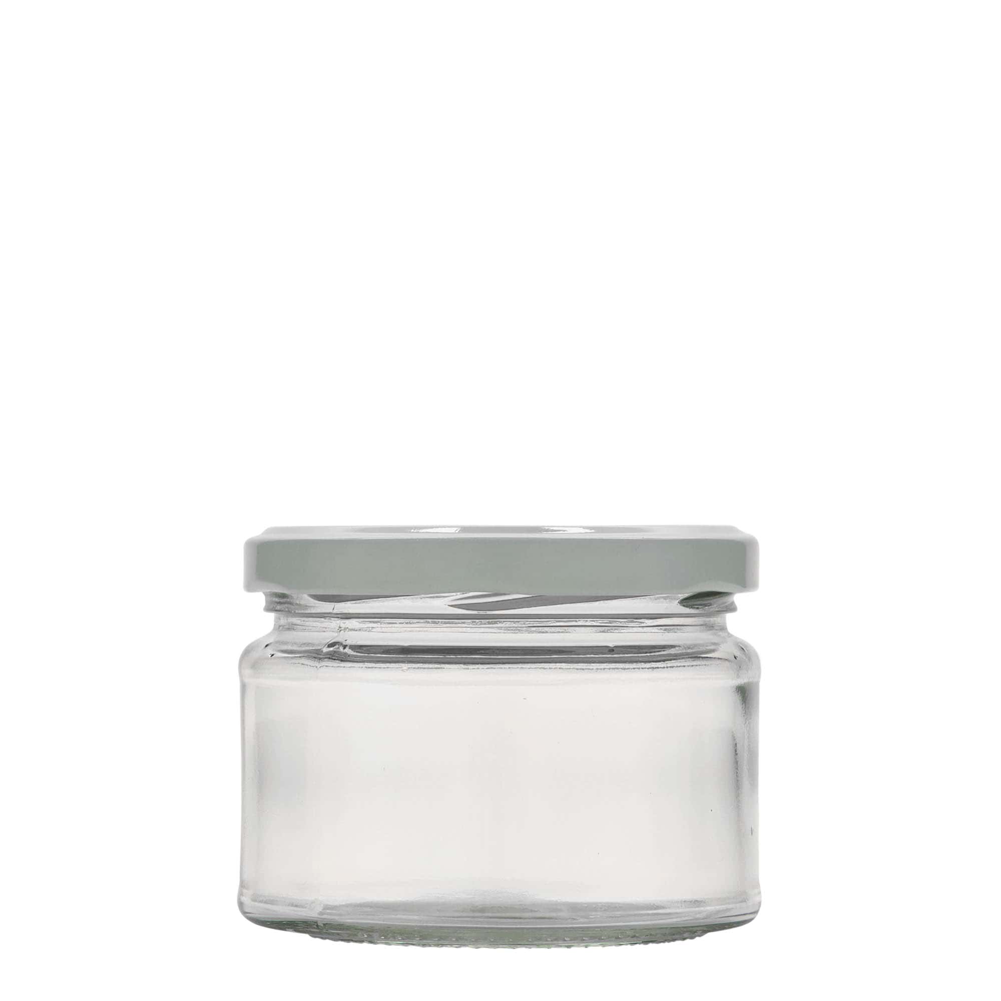 280 ml plosnata okrugla staklenka, otvor: Twist-Off (TO 82)