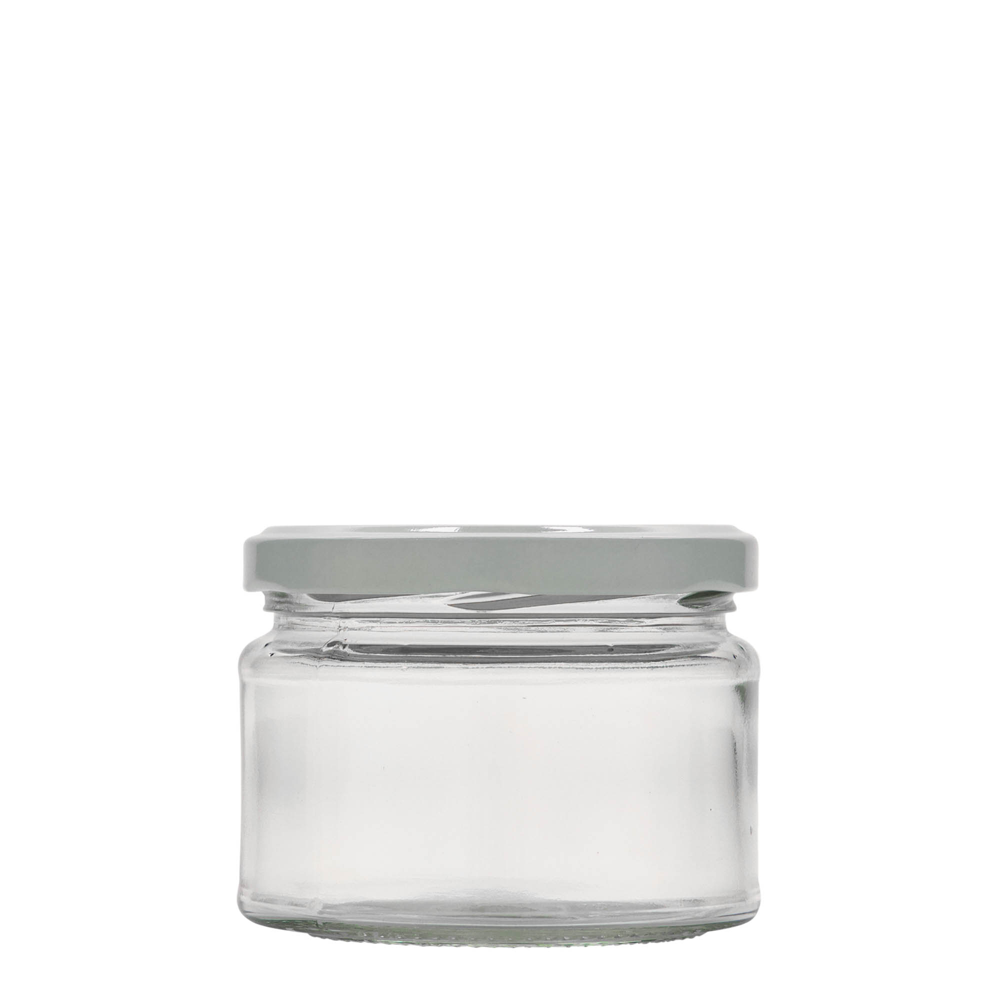 280 ml plosnata okrugla staklenka, otvor: Twist-Off (TO 82)