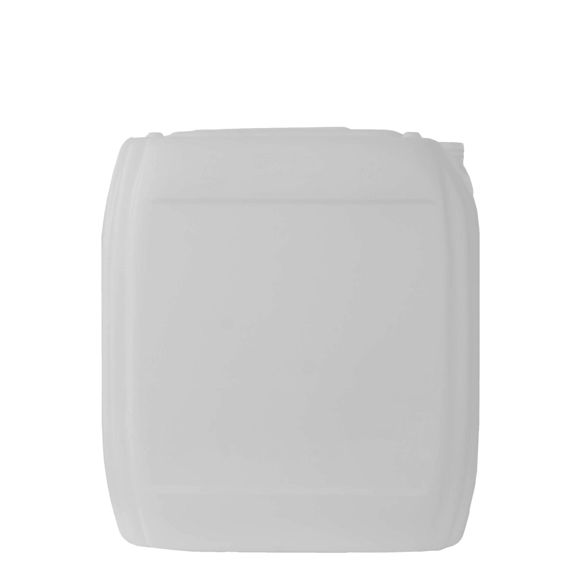 25 l kanistar, pravokutni, HDPE plastika, prirodni, otvor: ND 60
