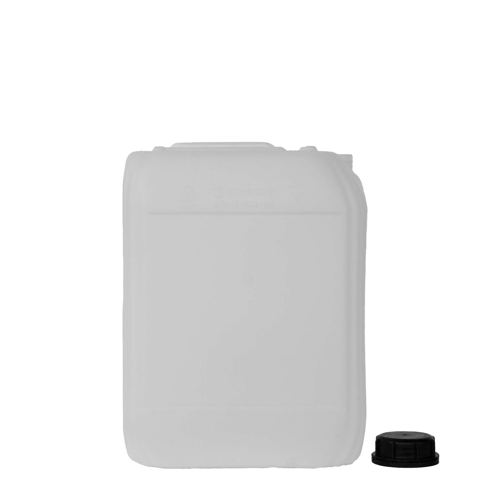 20 l kanistar, pravokutni, HDPE plastika, prirodni, otvor: ND 60