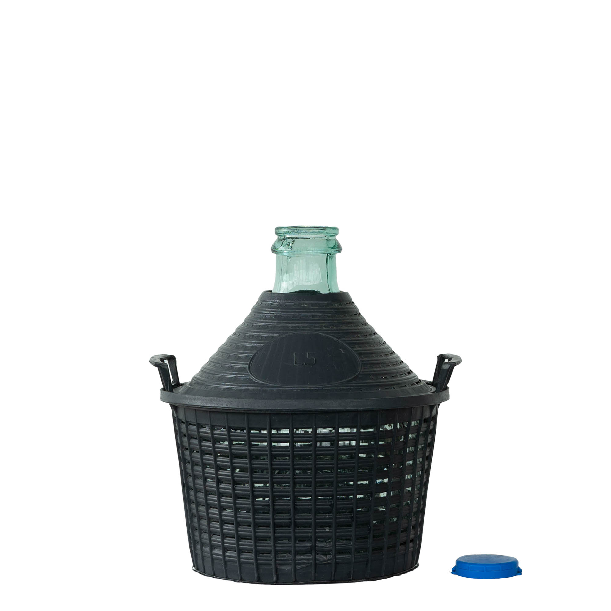 5 l balonska boca s uskim vratom, staklo, otvor: poklopac na navrtku 5 l balonska boca s uskim vratom, staklo, otvor: poklopac na navrtku