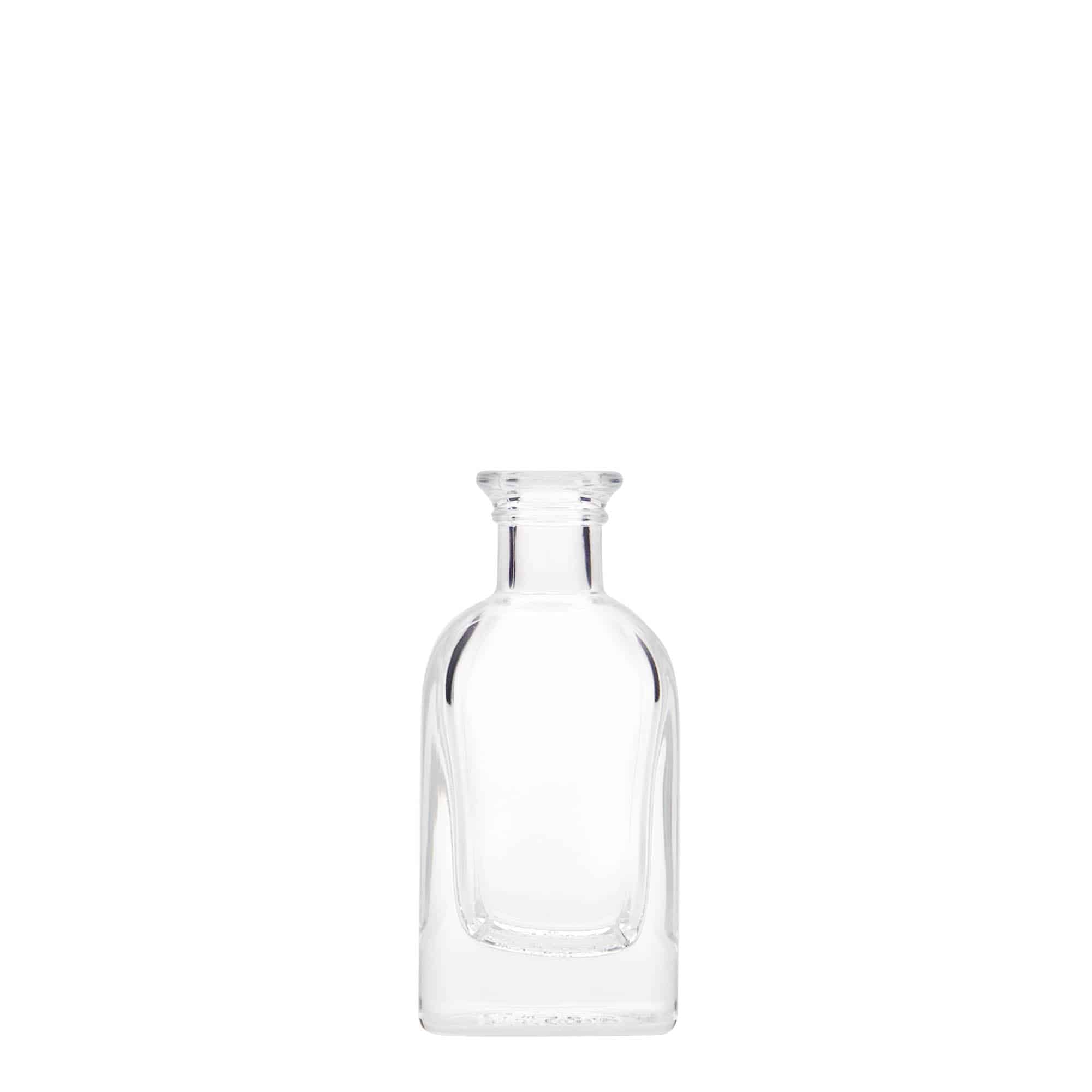 40 ml staklena bočica Apotheker Carré, kvadratna, grlo: pluta