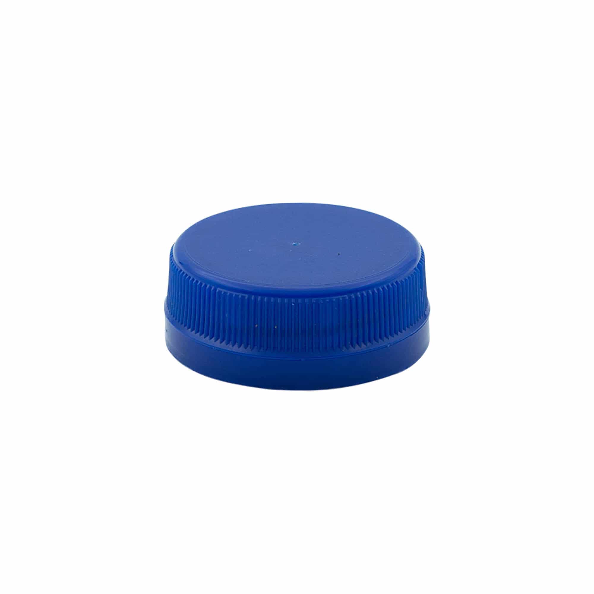 Vijak s dvostrukim navojem, PE plastika, plava, za grlo: PET 38 mm