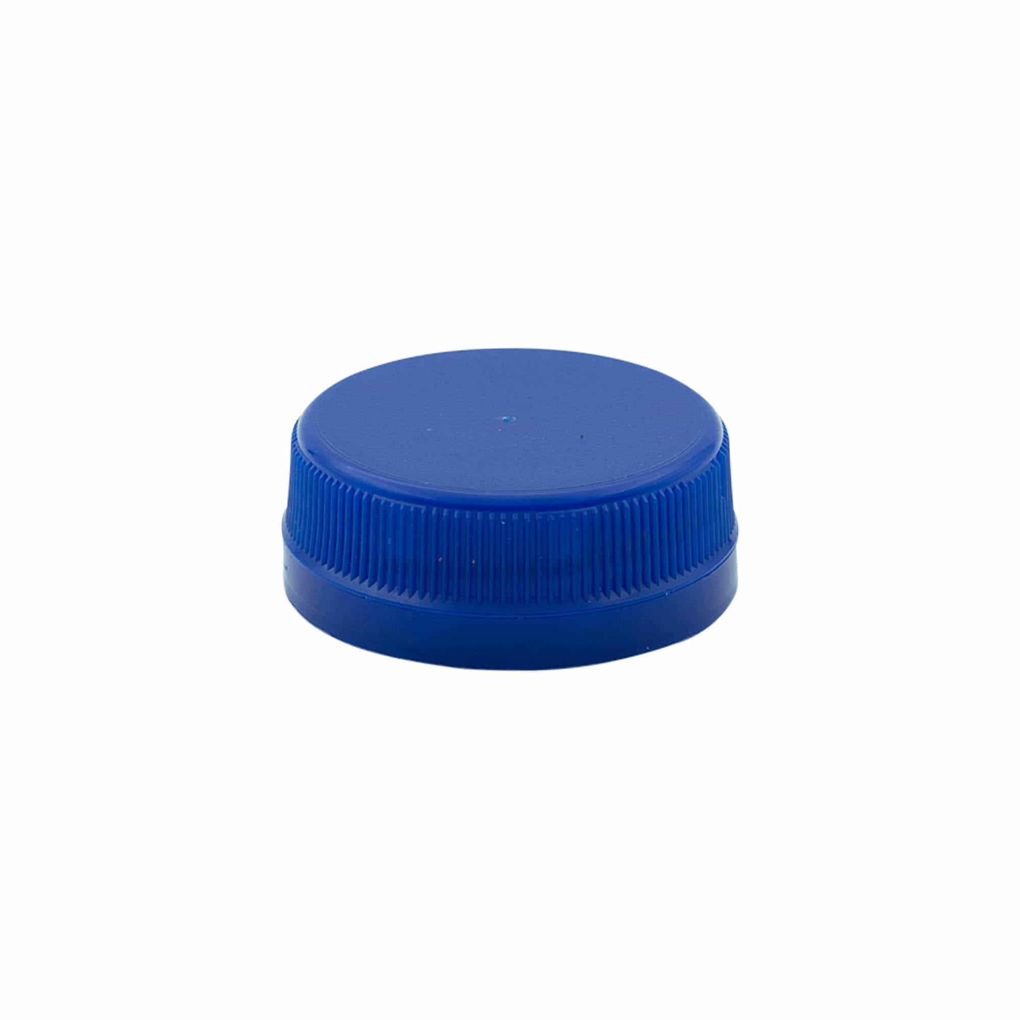 Vijak s dvostrukim navojem, PE plastika, plava, za grlo: PET 38 mm